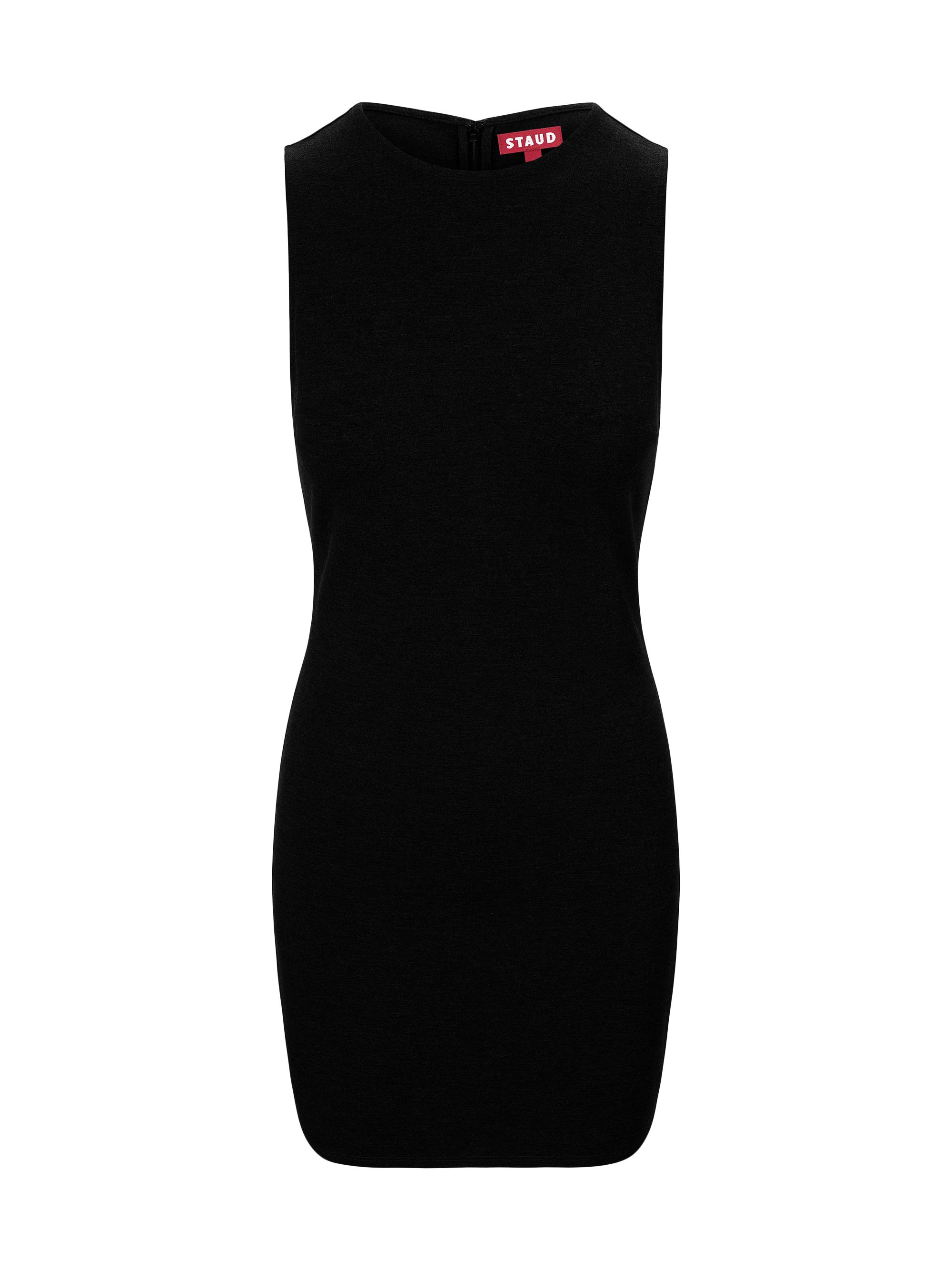 Staud Women's Mercer Sleeveless Shift Minidress - Black