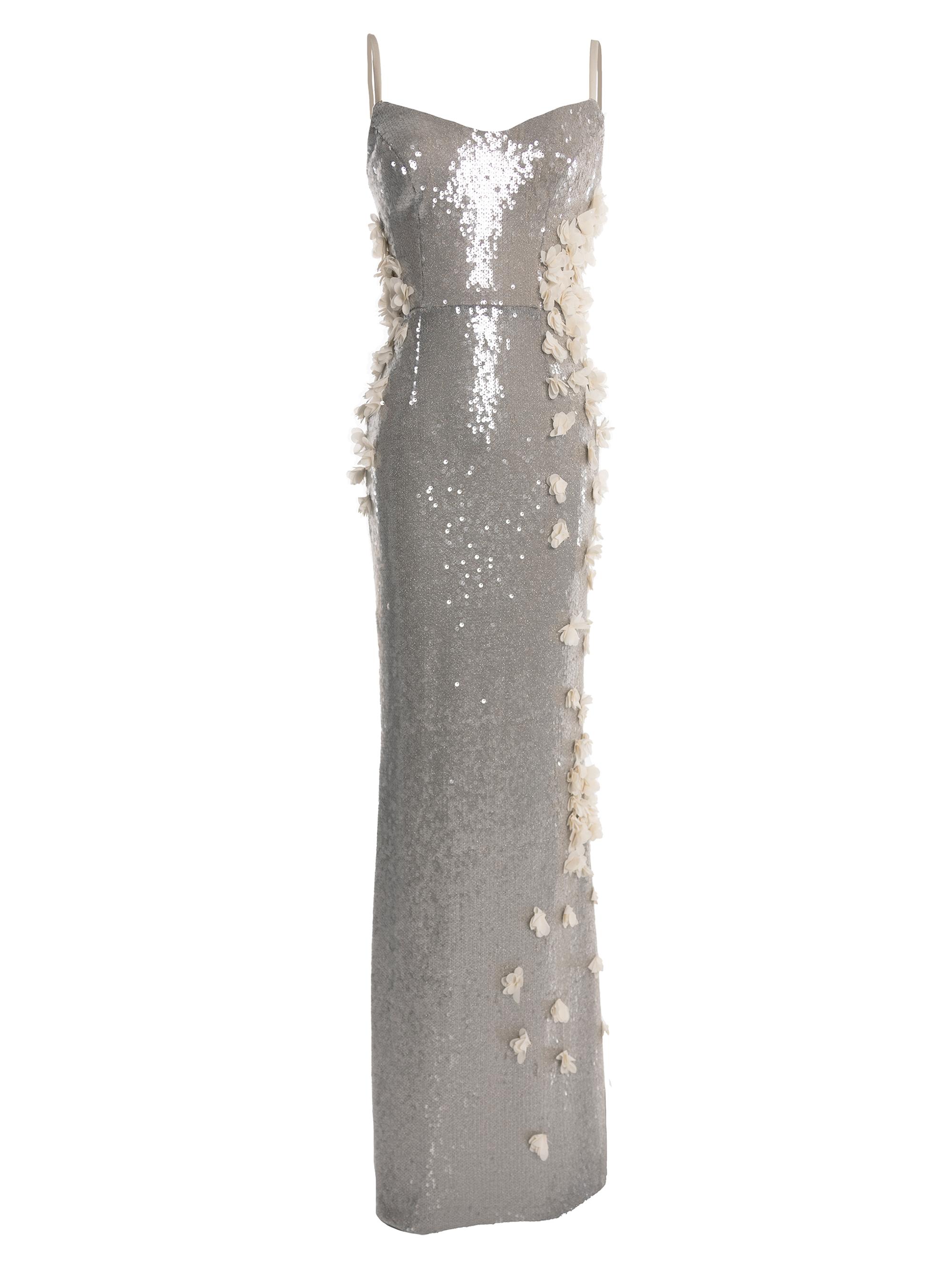 Dress The Population Giovanna Sequined Flower Gown Saks Fifth