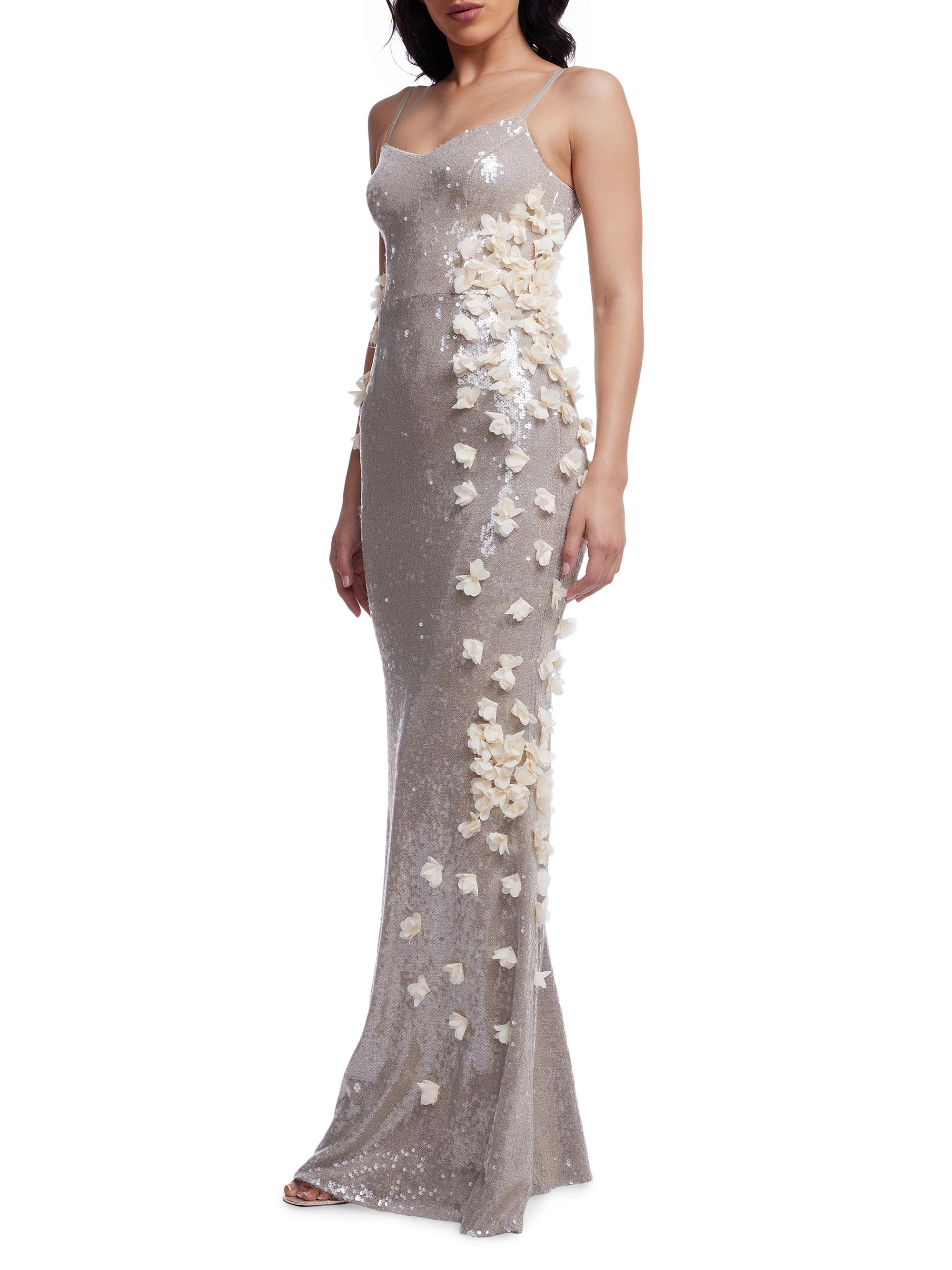 Dress The Population Giovanna Sequined Flower Gown | Saks Fifth Avenue