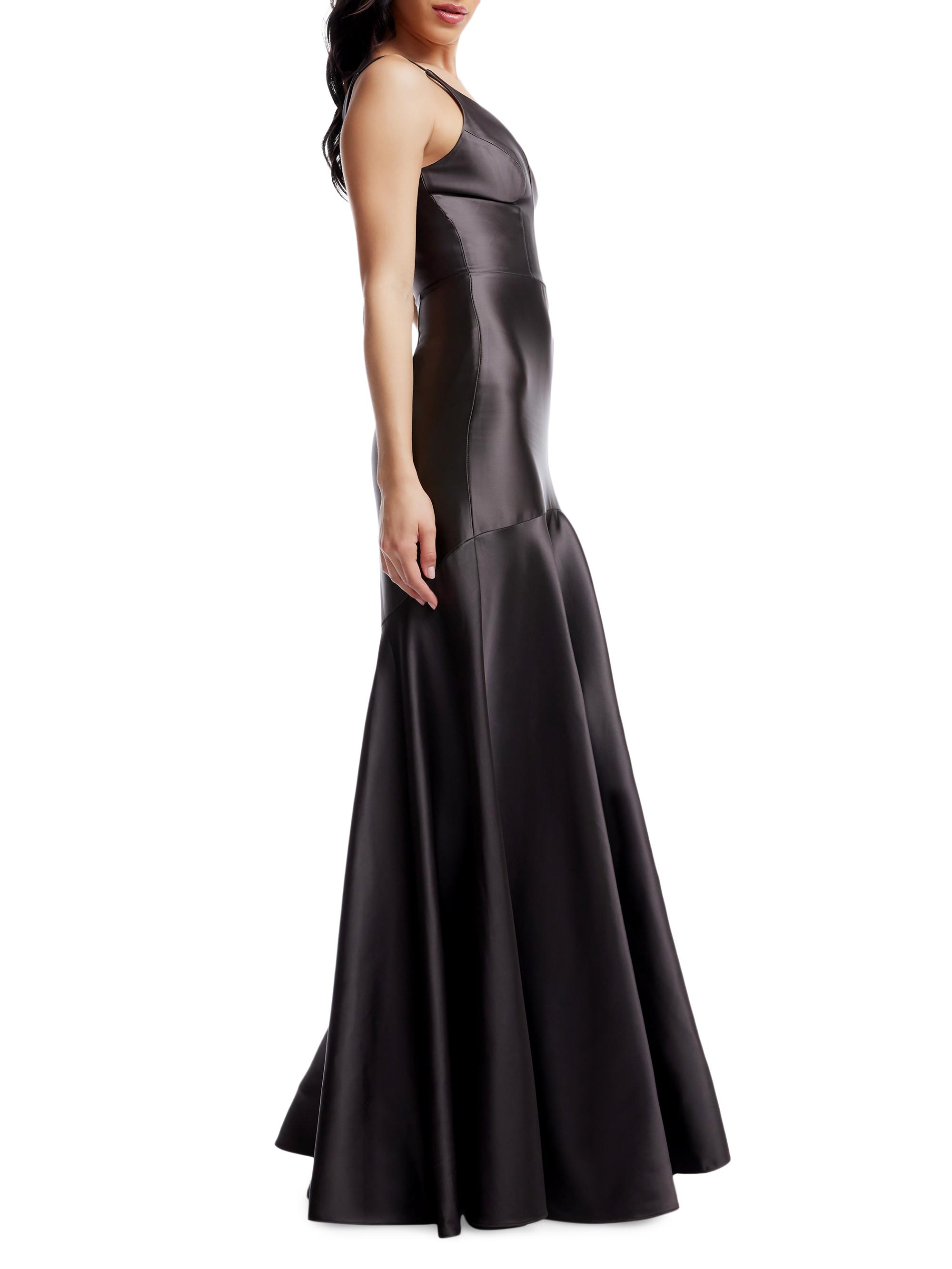 Shirley Seamed Satin Gown