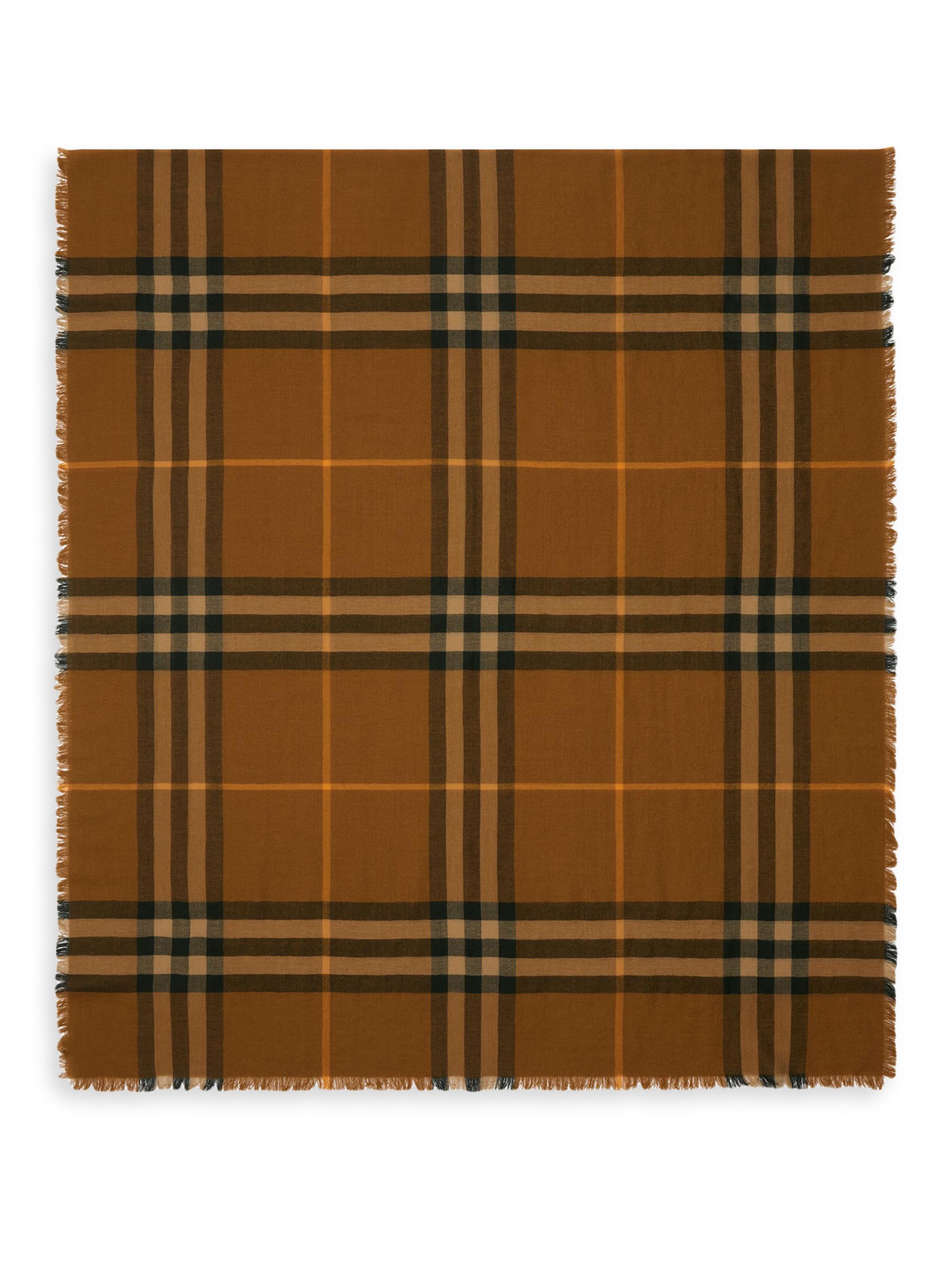 Burberry Women's Giant Wool Check Scarf - Shrew