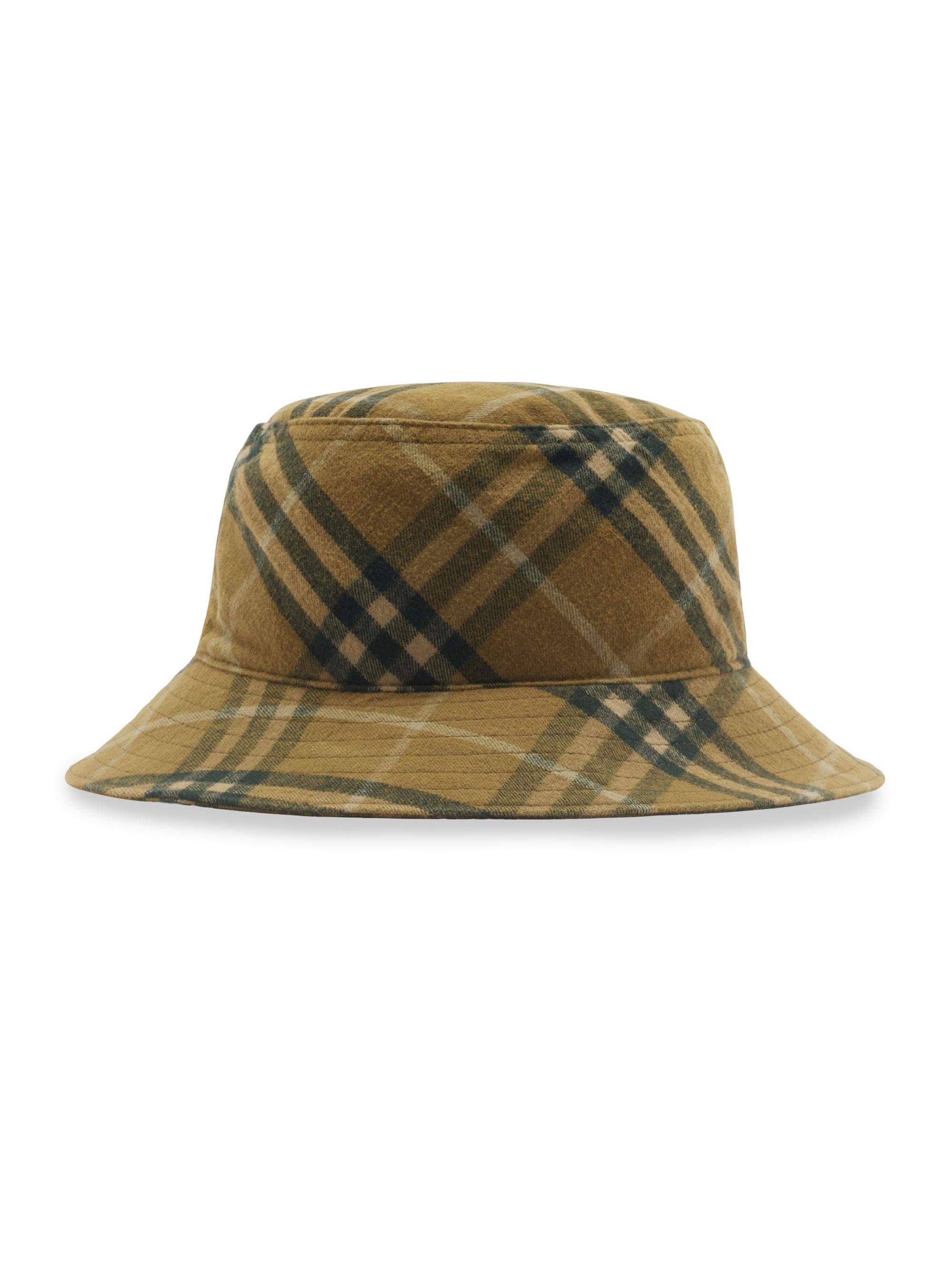 Burberry Men's Twill Check Bucket Hat - Camp Check