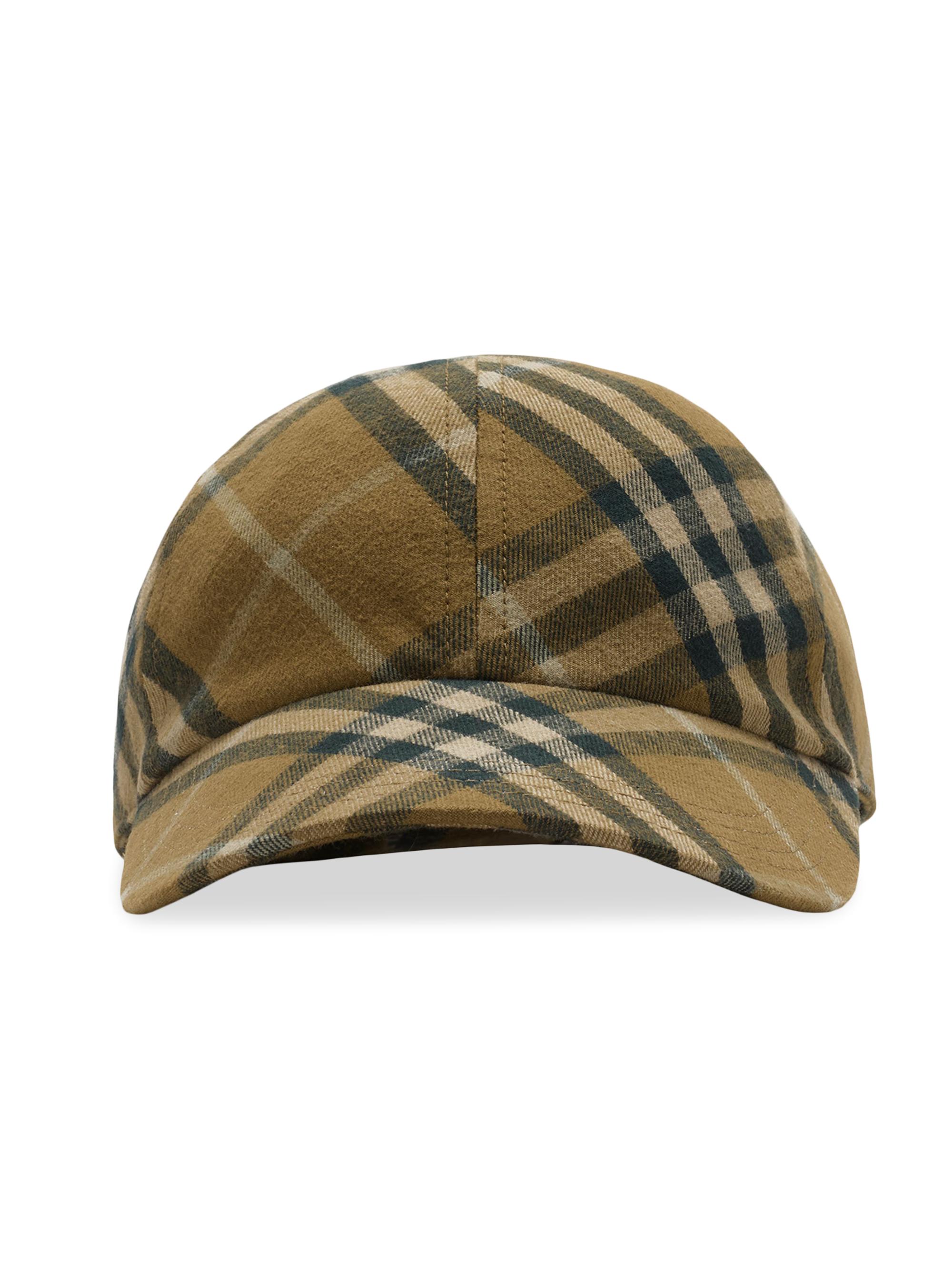 Burberry Men's Check Twill Baseball Cap - Camp Check
