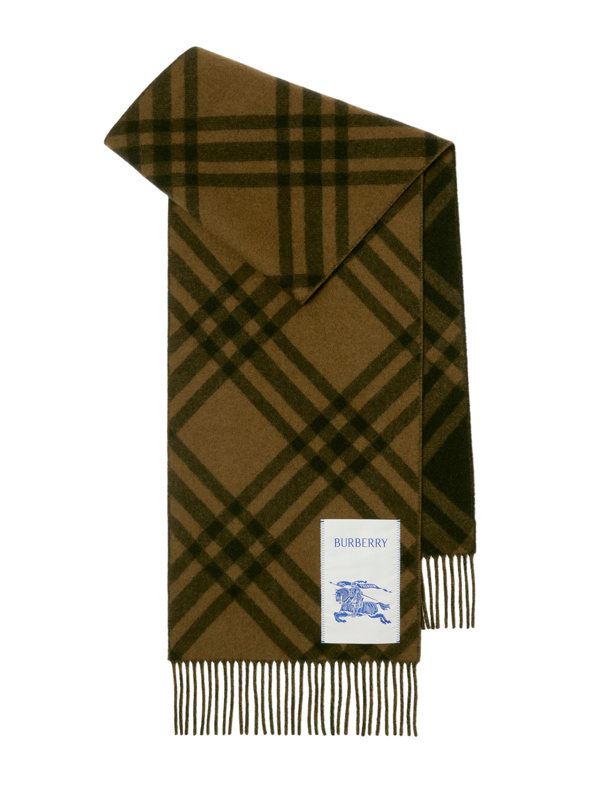 Burberry Men's T-Bar Bias Check Scarf - Camp