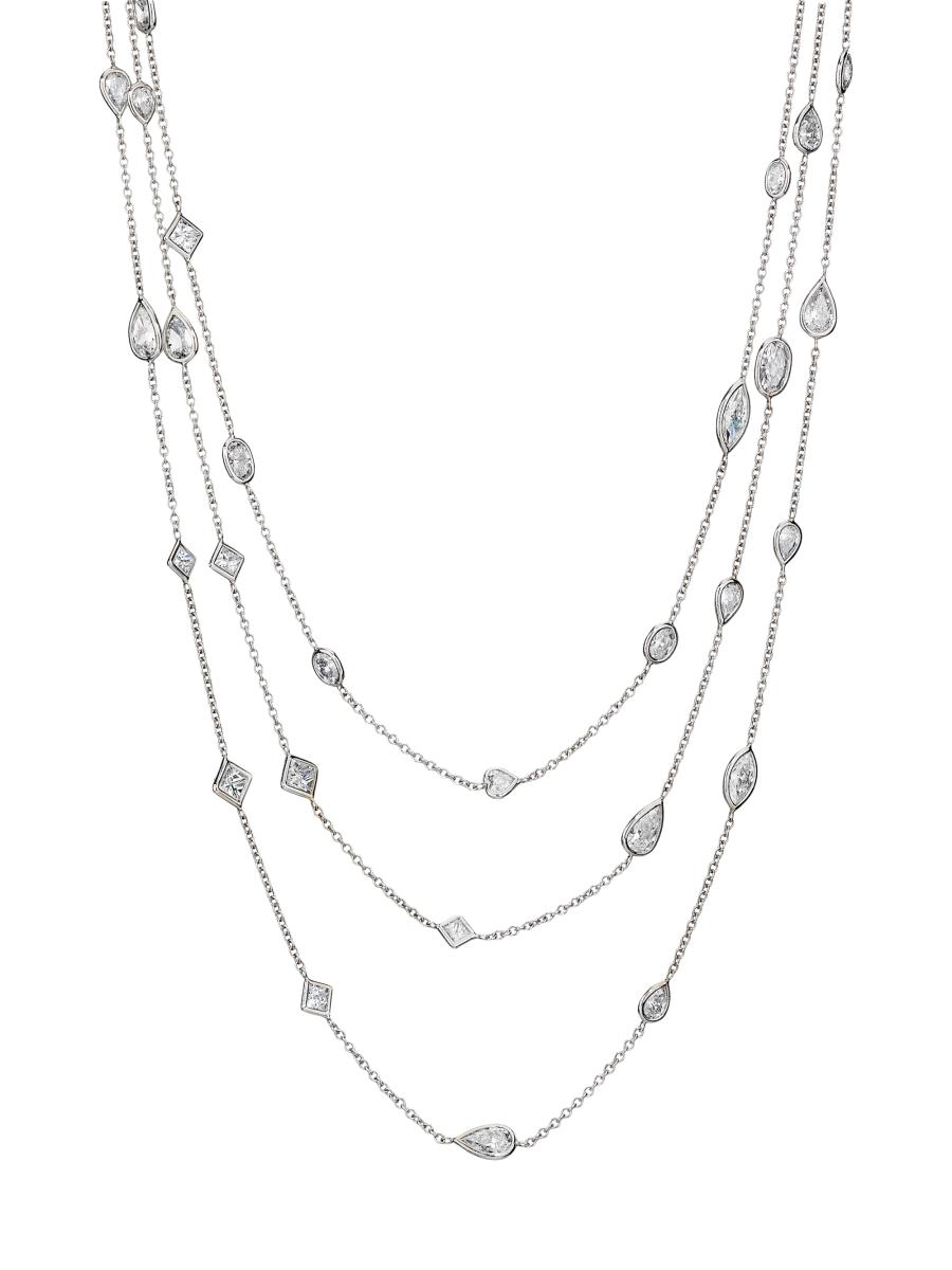 Saks Fifth Avenue High Jewelry 18K White Gold & 17.86 TCW Diamond