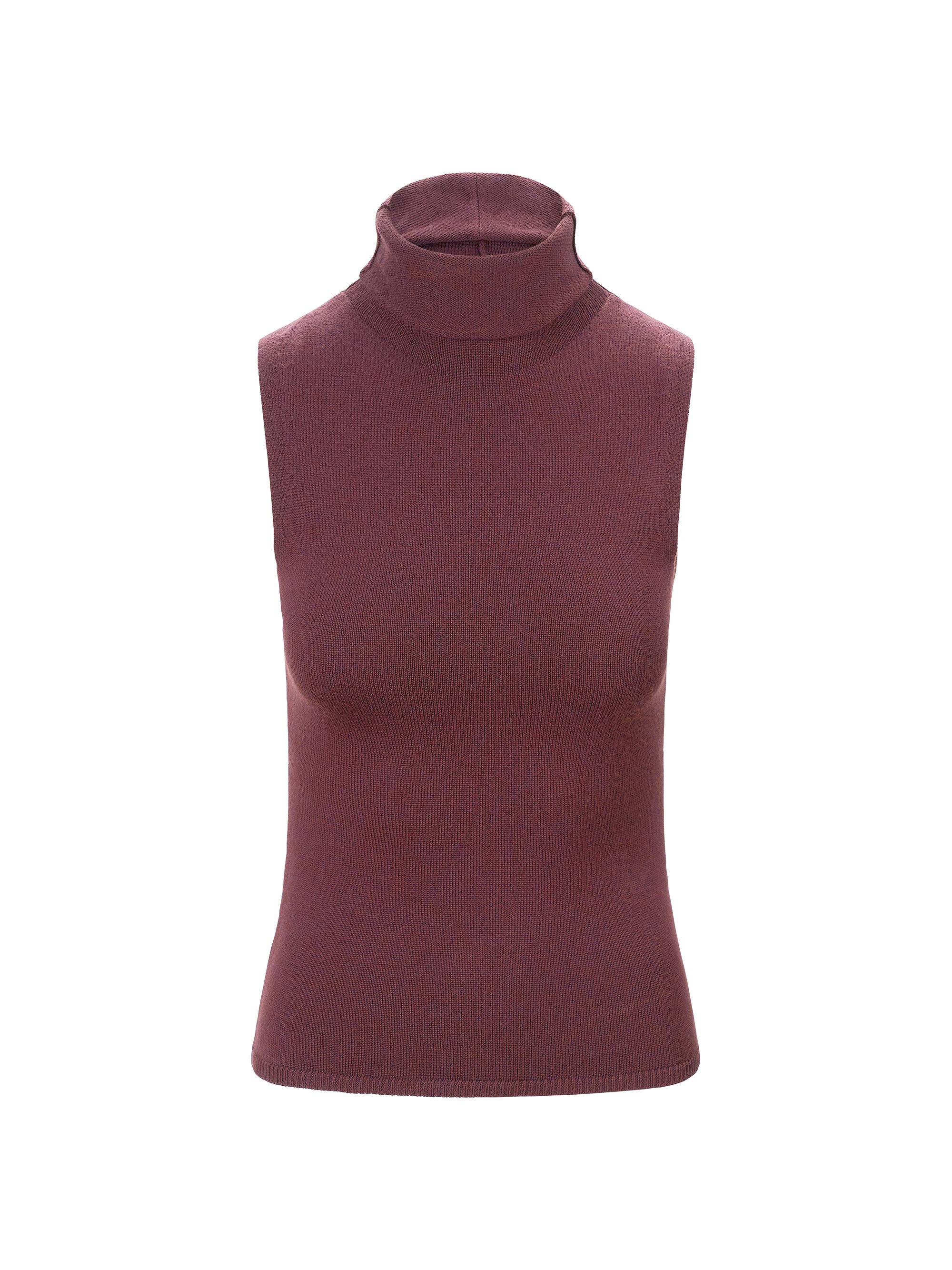 Staud Women's Canal Wool Top - Merlot