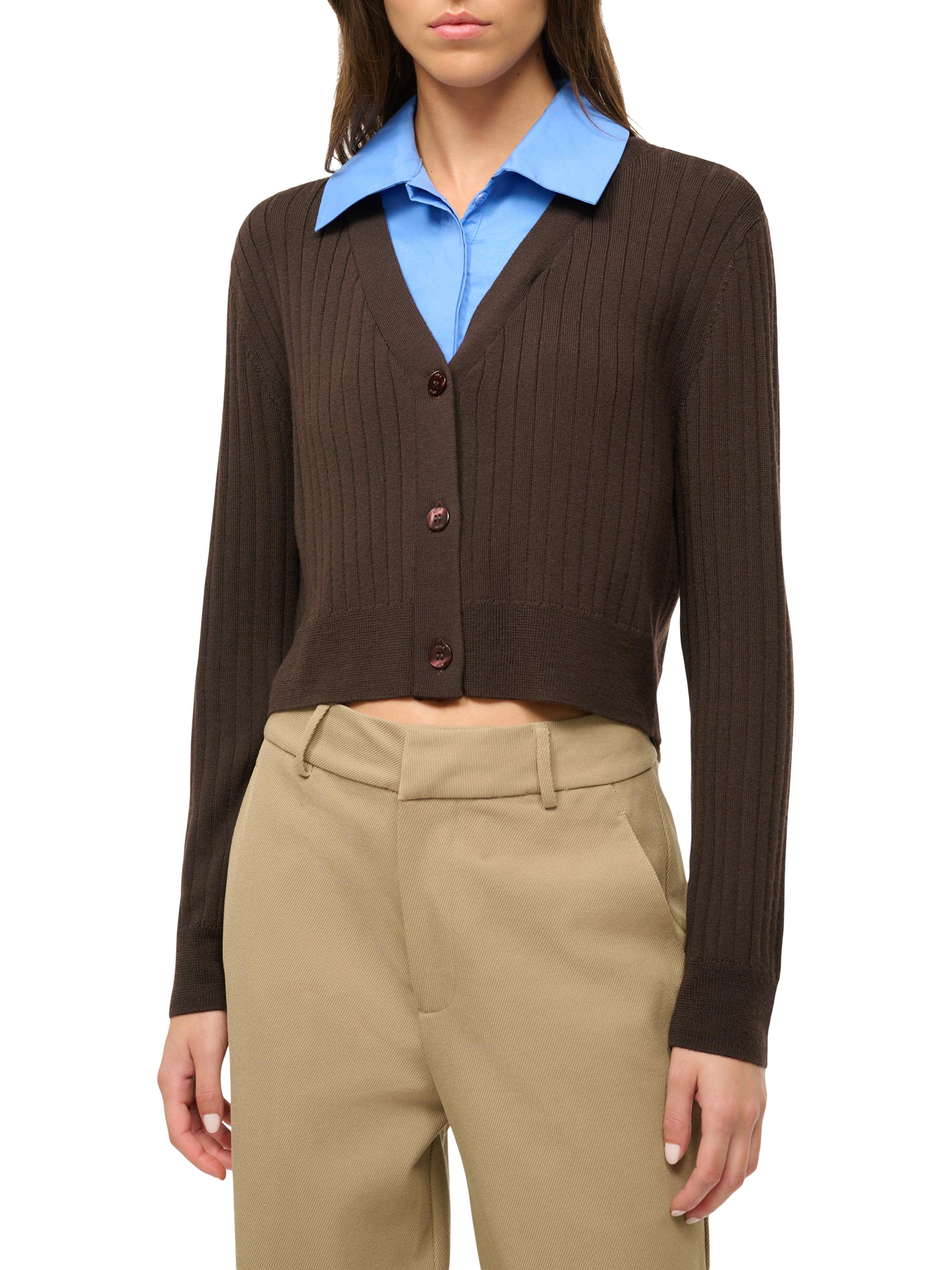 Staud Wallis Collared Sweater Saks Fifth Avenue