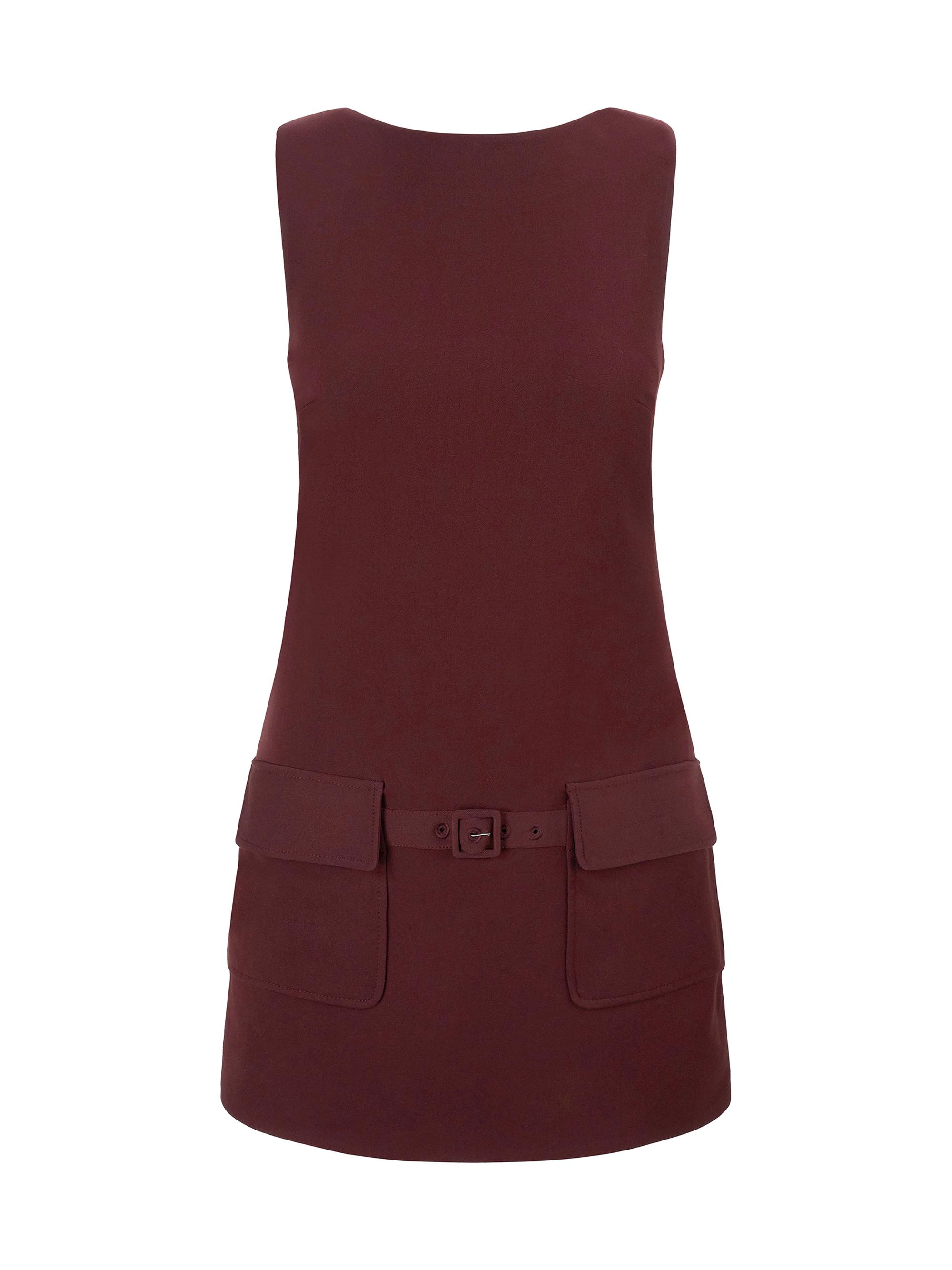 Staud Women's Sheila Sheath Dress - Merlot