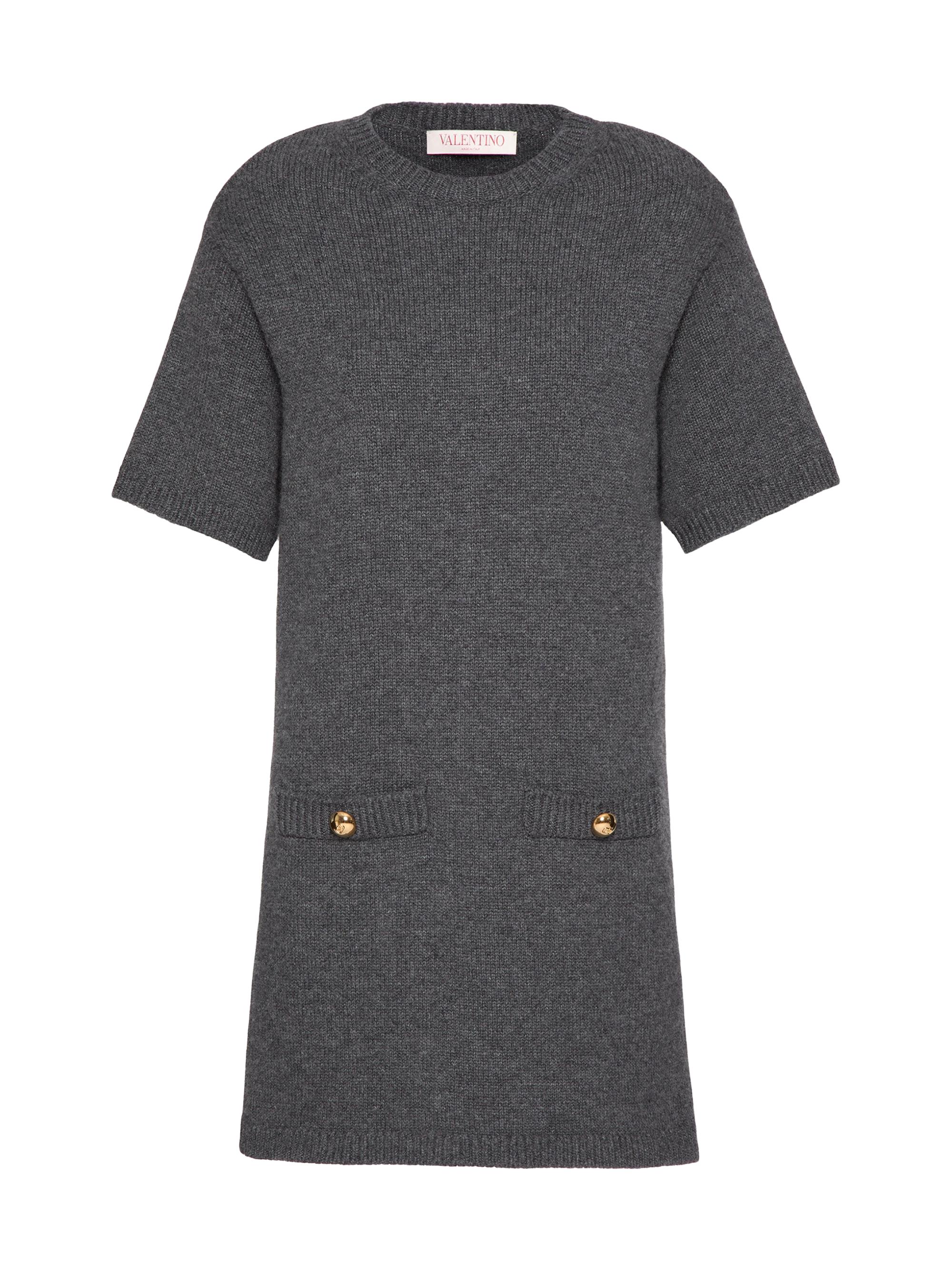 Valentino Garavani Women's Wool Sweater Dress - Dark Grey