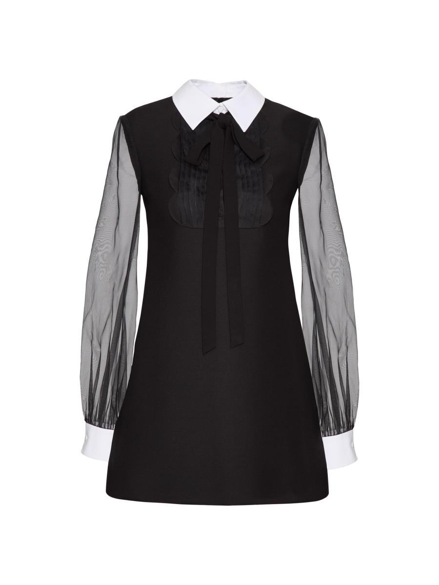 Valentino Garavani Crepe Couture Short Dress | Saks Fifth Avenue