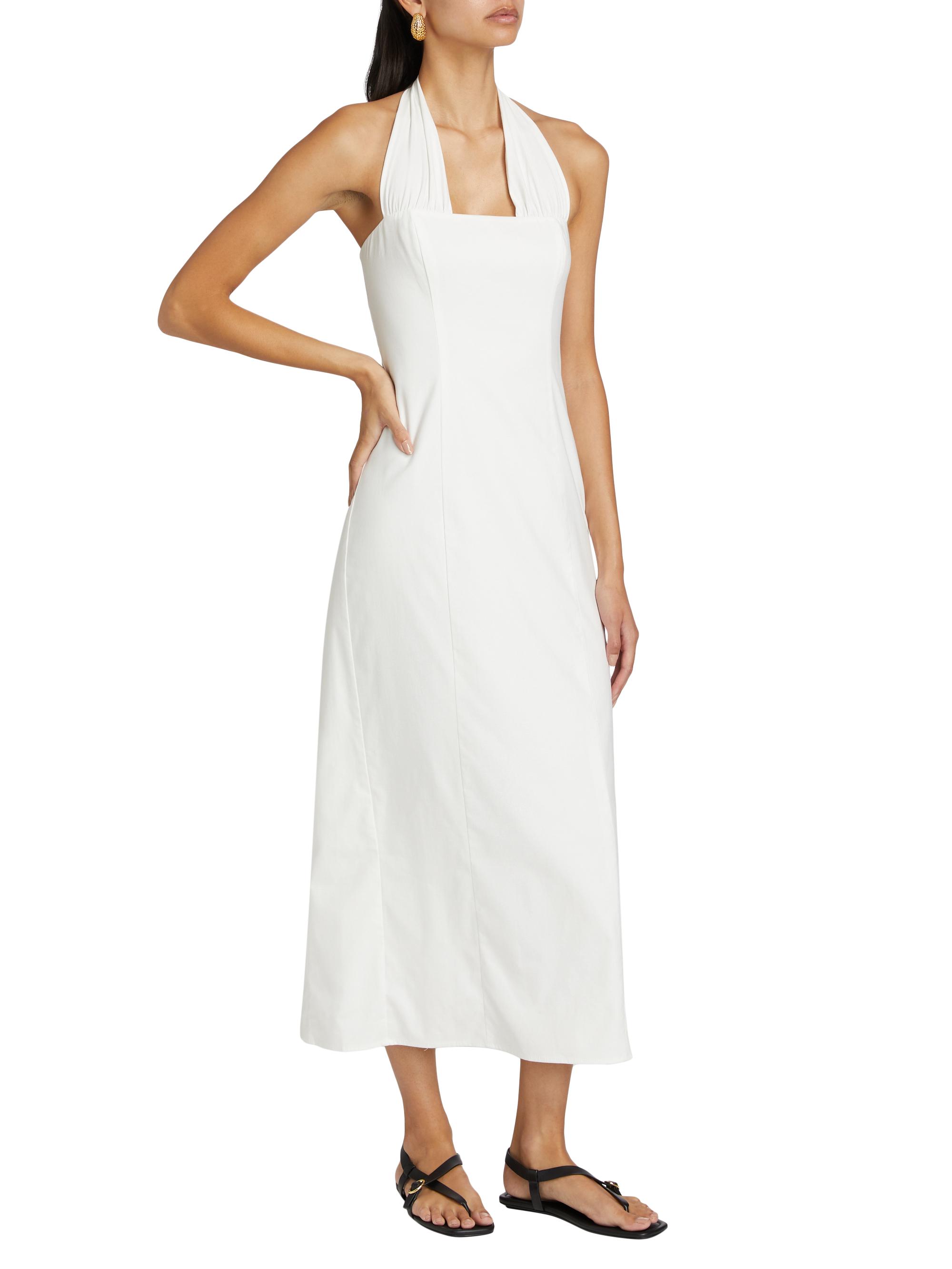 chinese dress ladies Halter Neck Linen Dress – 9Teen Boutique