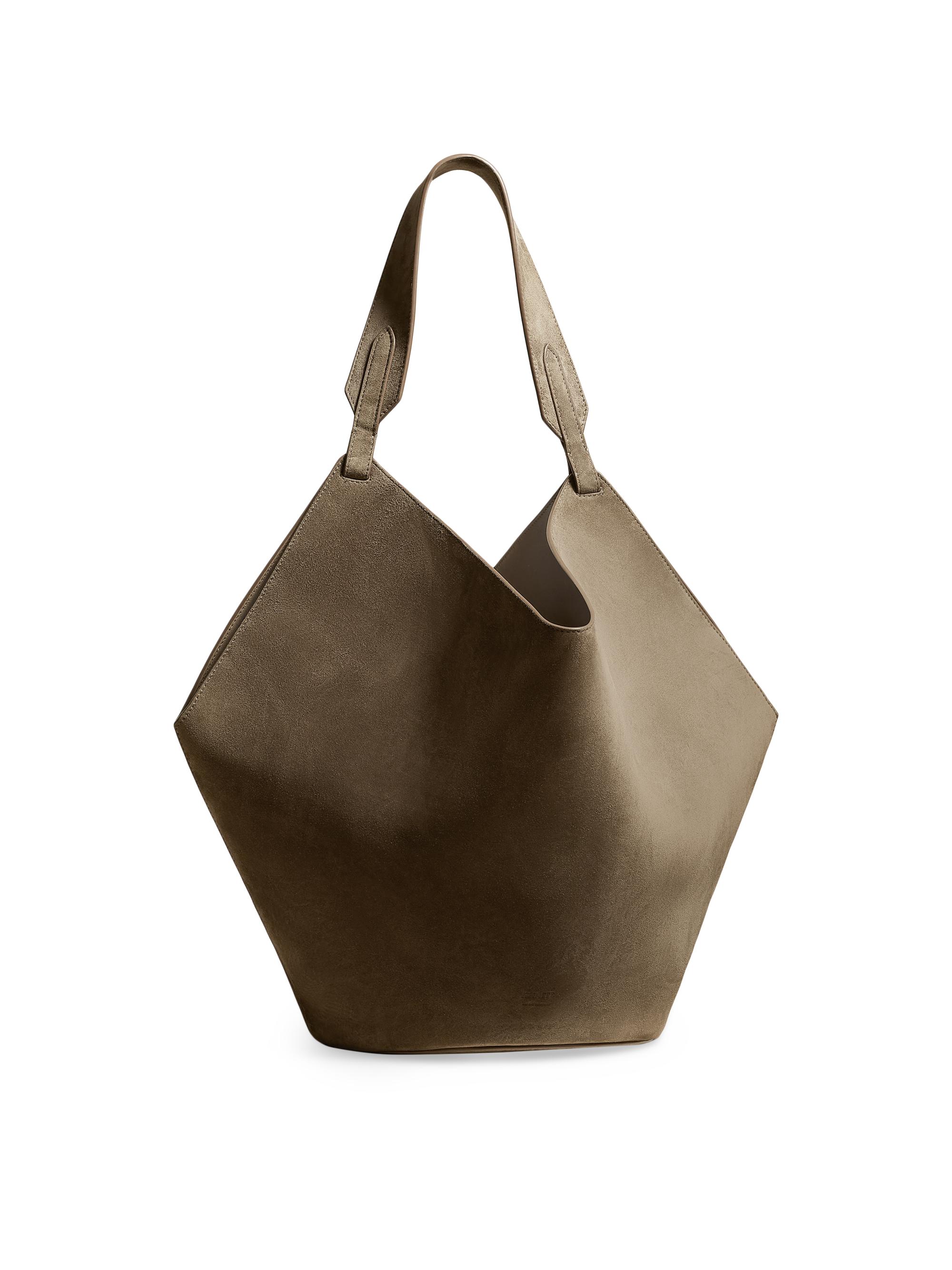 Khaite Women's  Lotus Suede Tote Bag - Cedar