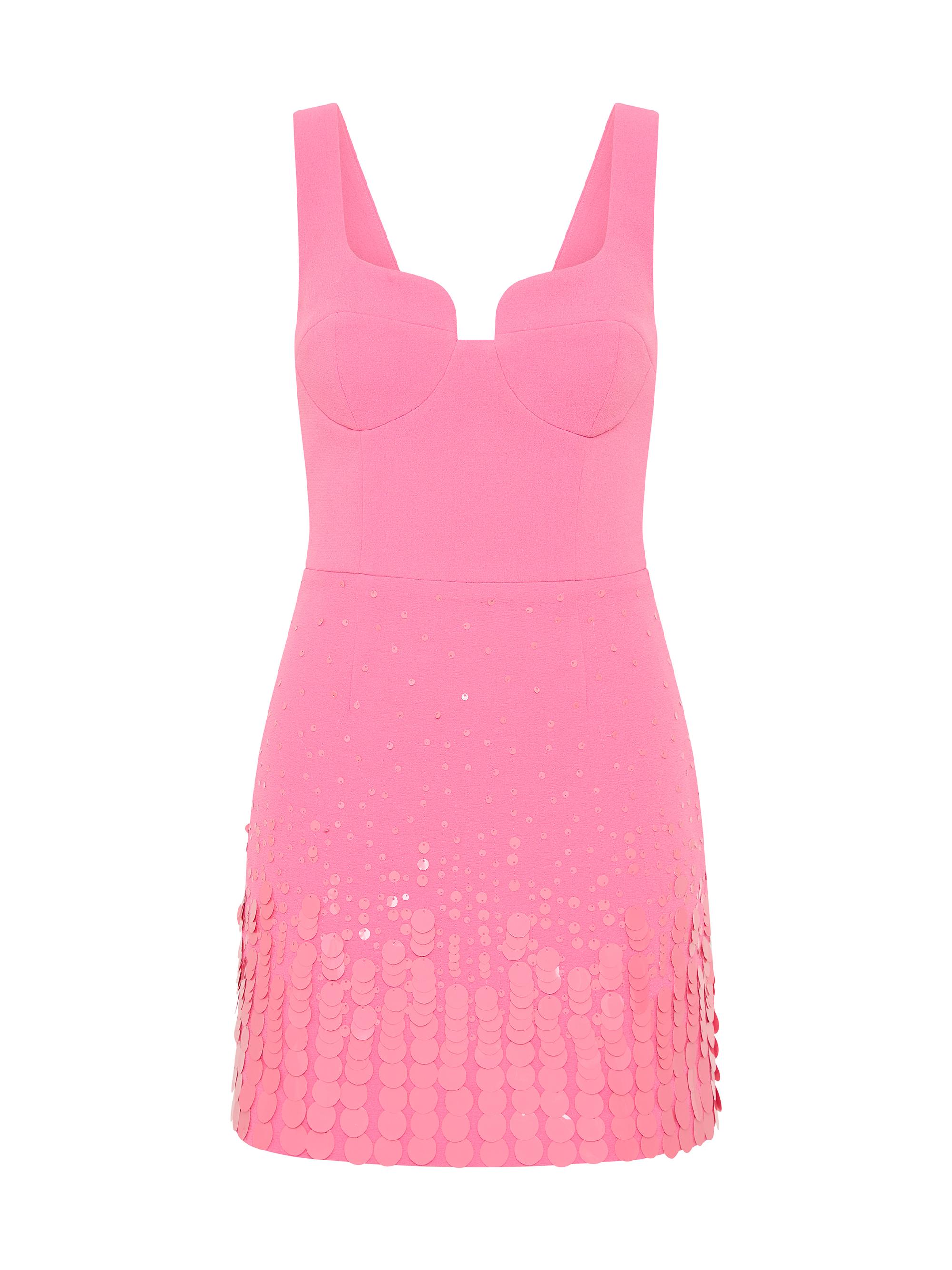 Rebecca Vallance Women's Rosita Sequin-Embellished Minidress - Shrimp Pink