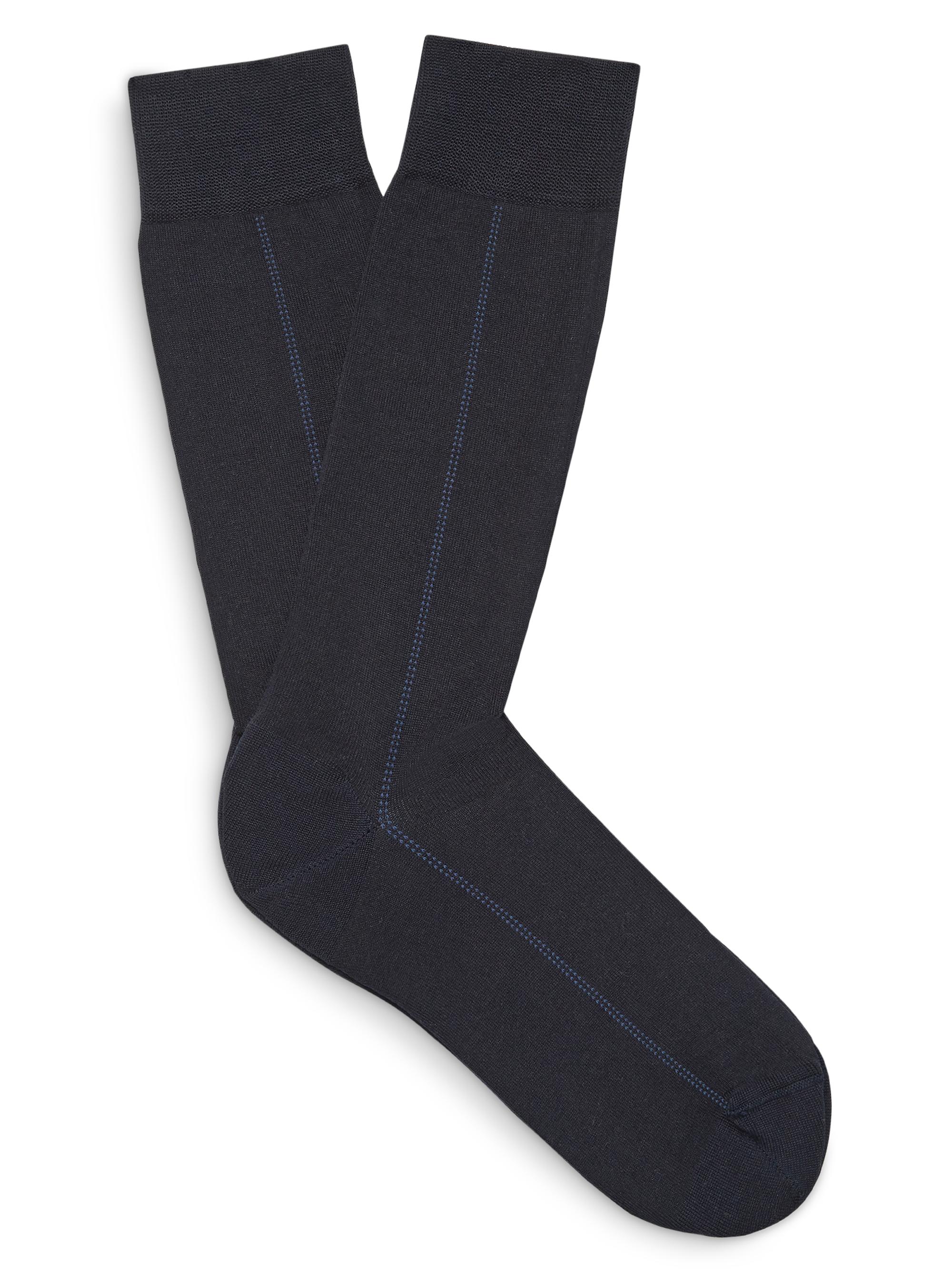 ZEGNA Men's Cotton Blend Socks - Grey Melange