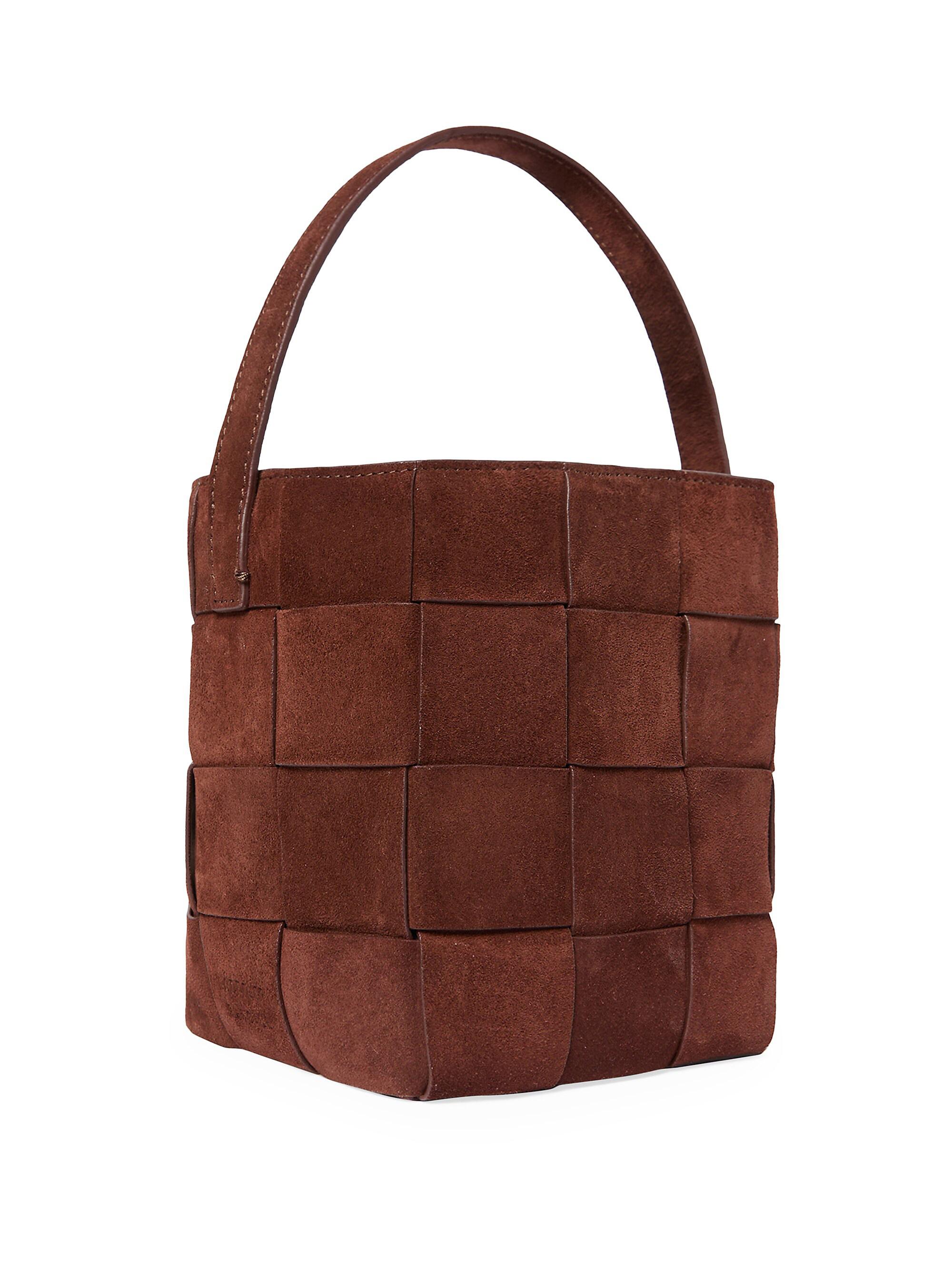 Loeffler Randall Laith Woven Suede Bucket Bag | Saks Fifth Avenue