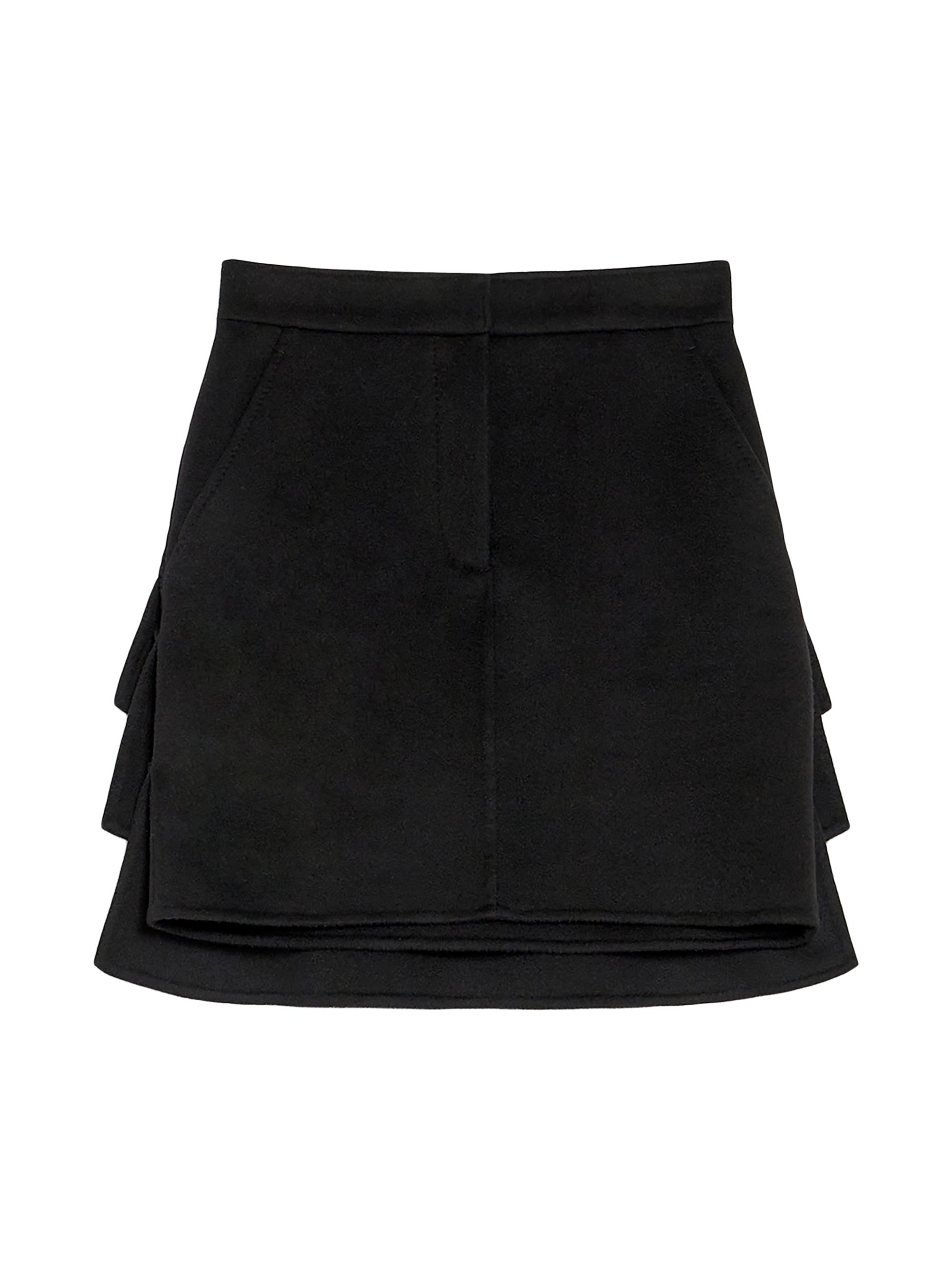 Max Mara Women's Caro Layered Miniskirt - Black