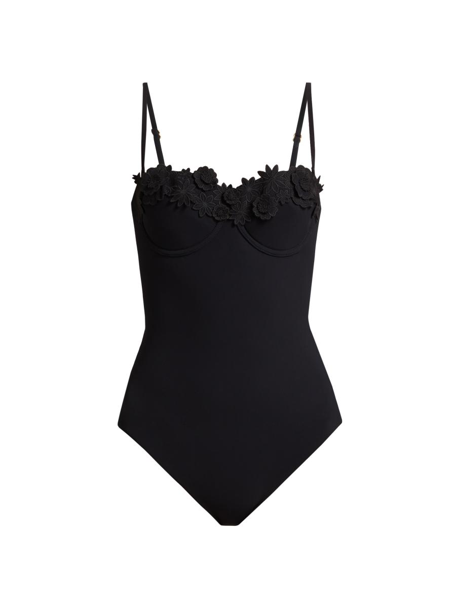 【Zimmermann】Halliday floral-applique swimsuit Zimmermann Halliday floral-appliqué swimsuit Zimmermann