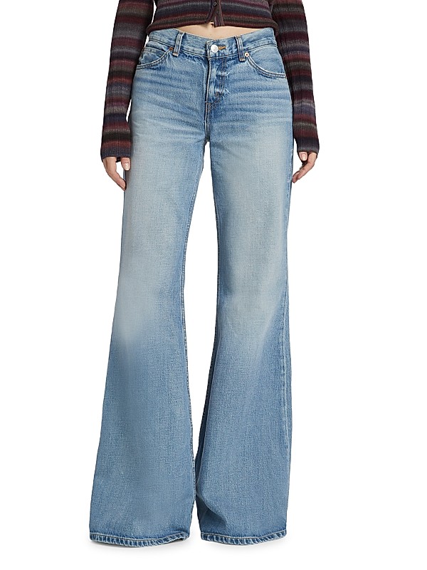 Shop Re/done Baggy Flare Mid-Rise Wide-Leg Jeans | Saks Shop Re/done Baggy Flare Mid-Rise Wide-Leg Jeans | Saks