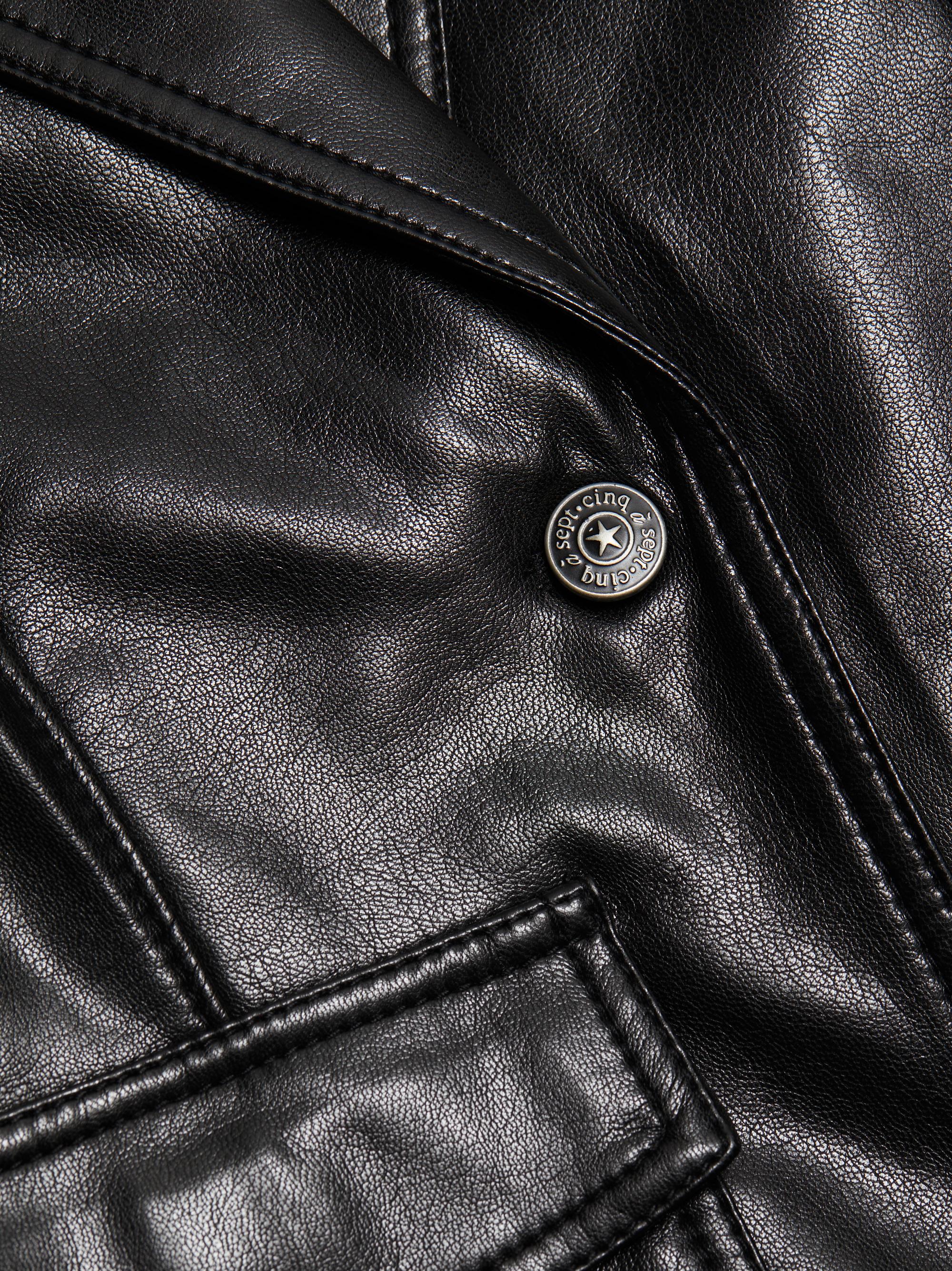 Cinq à Sept Louisa Vegan Leather Scrunched Jacket | Saks Fifth Avenue