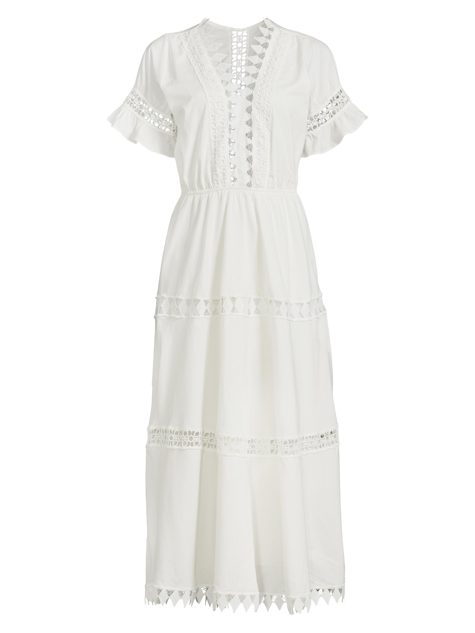 Peixoto Women's Ora Tiered Cotton Midi-Dress - White