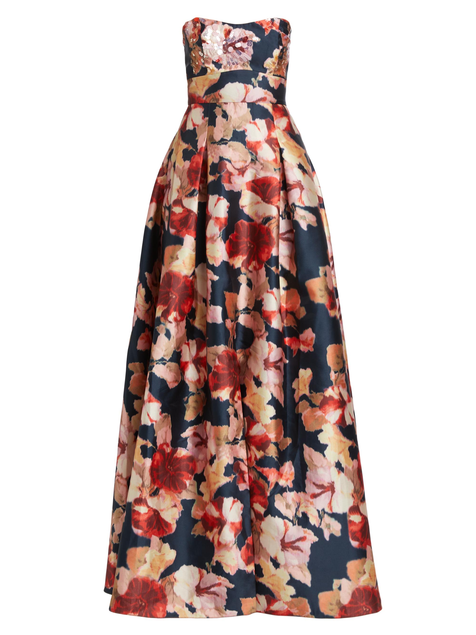 Sachin & Babi Women's Giovanna Floral Strapless Ballgown - Bedford Bouquet