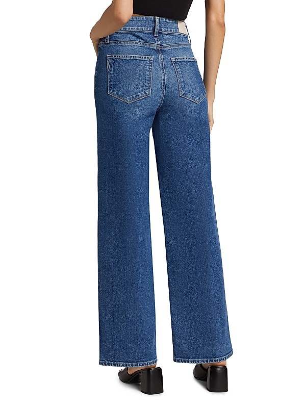 Shop Paige Sasha Denim Mid-Rise Wide-Leg Jeans | Saks Fifth Shop Paige Sasha Denim Mid-Rise Wide-Leg Jeans | Saks Fifth