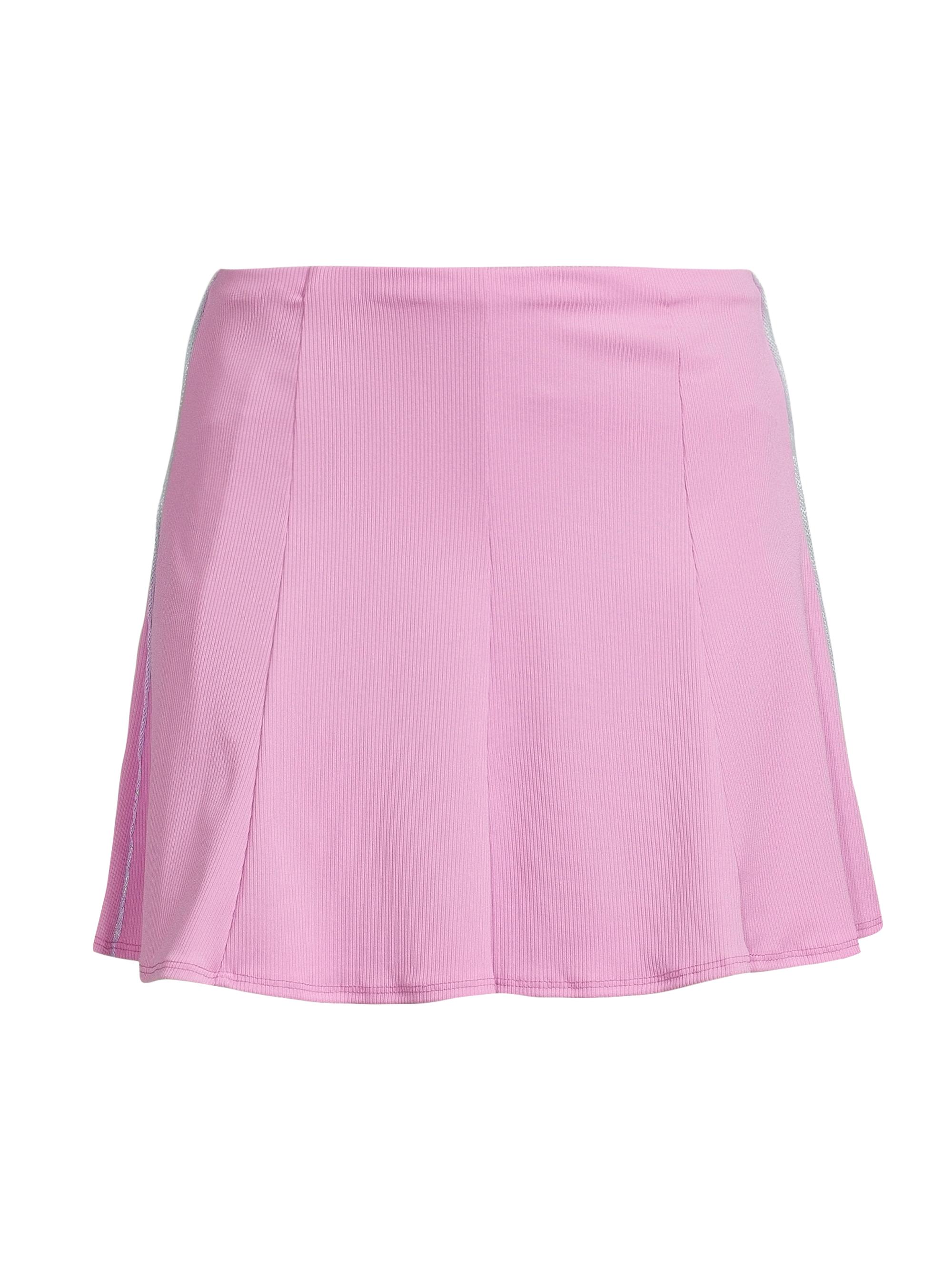 Lucky in Love Women's Mystic Petal Pink Hybrid Gore Miniskirt - Petal Pink