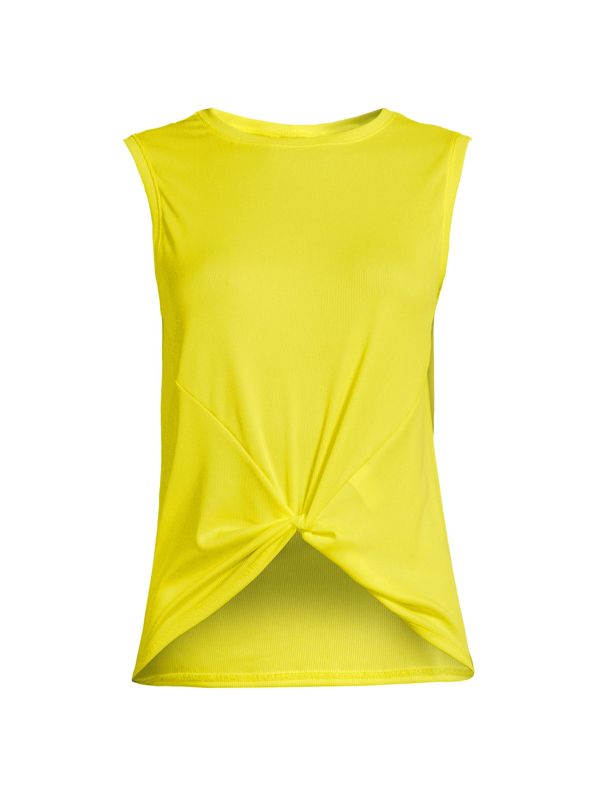 Lucky in Love Women's Steel Going Strong Twisted Tank - Yellow