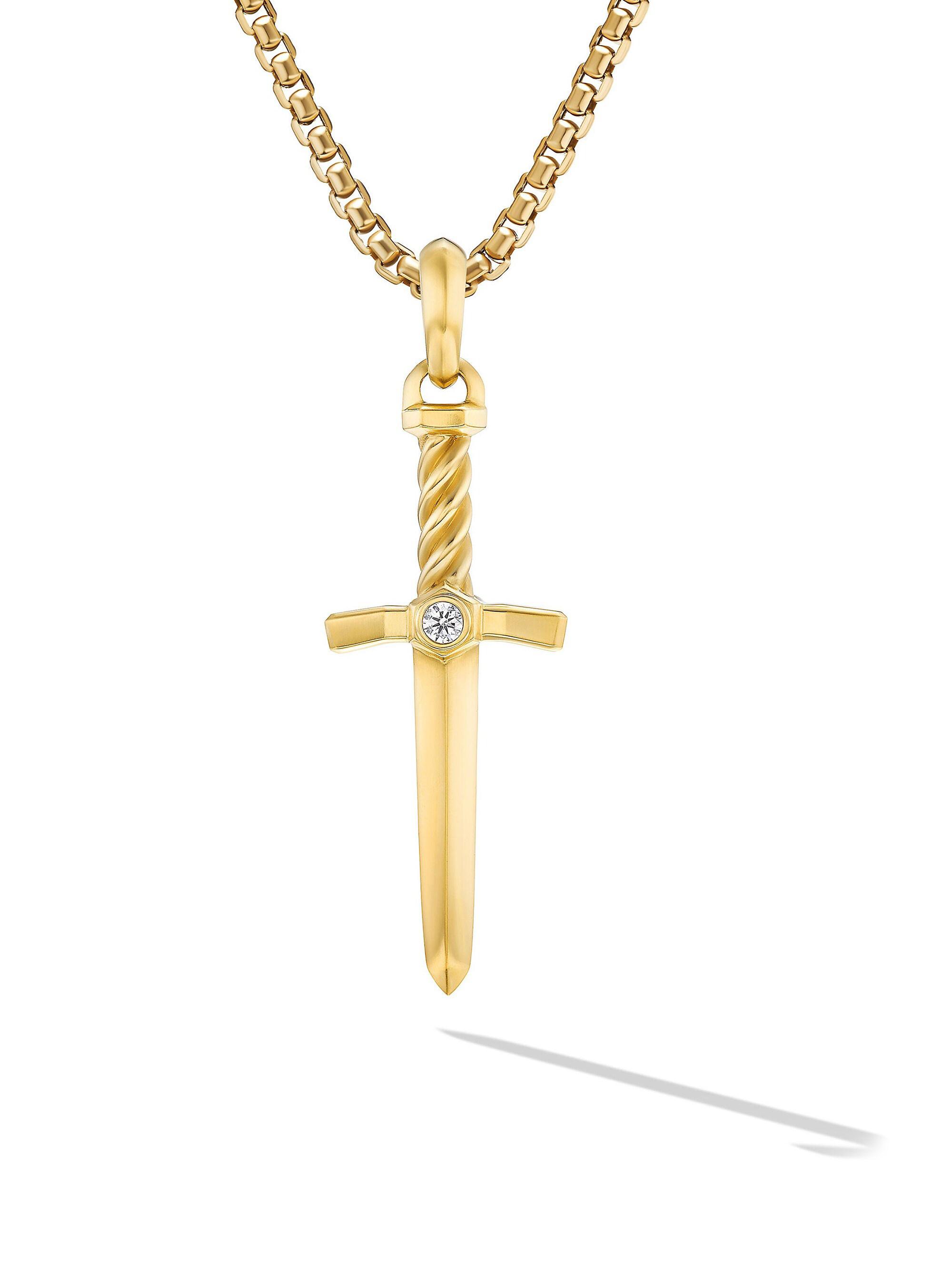 David Yurman Cornicello Amulet in 18K Yellow Gold, 30MM | Saks
