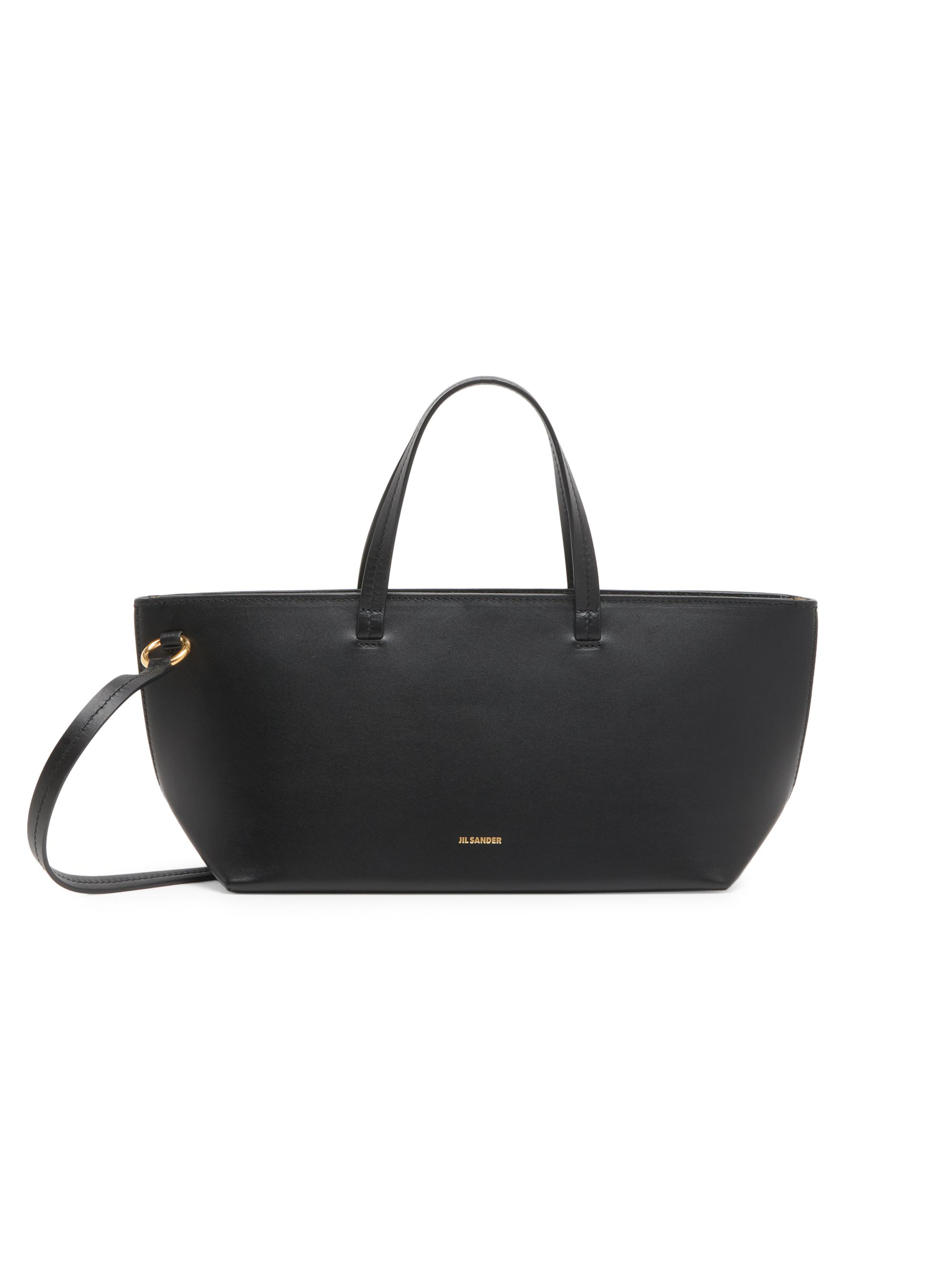 Jil Sander Women's  Bateau Leather Shoulder Bag - Black