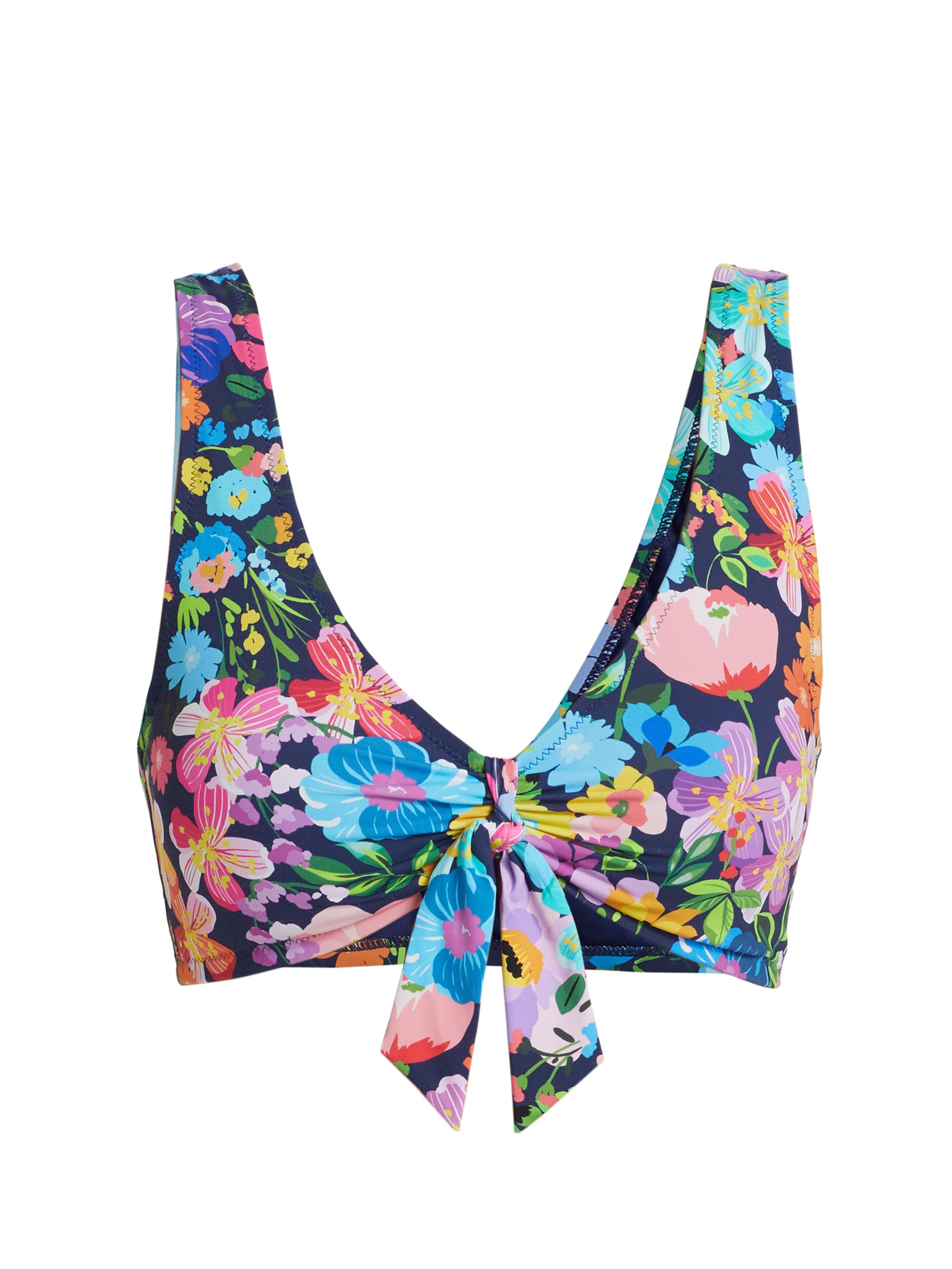 Johnny Was Women's Wild Bloom Bikini Top - Wild Bloom Navy