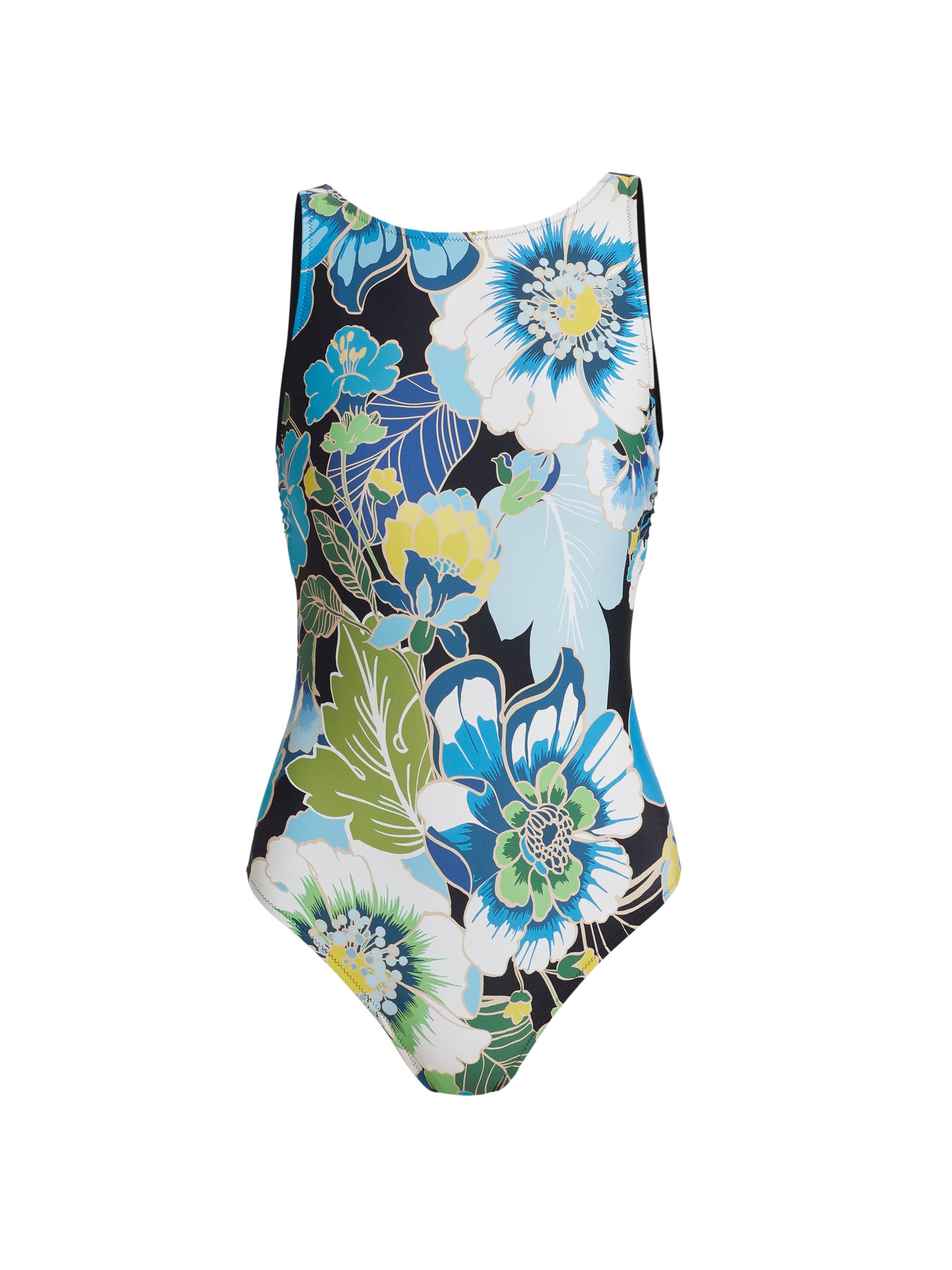 Johnny Was Women's Jenn Tie Back One-Piece Swim Suit - Jenn Print