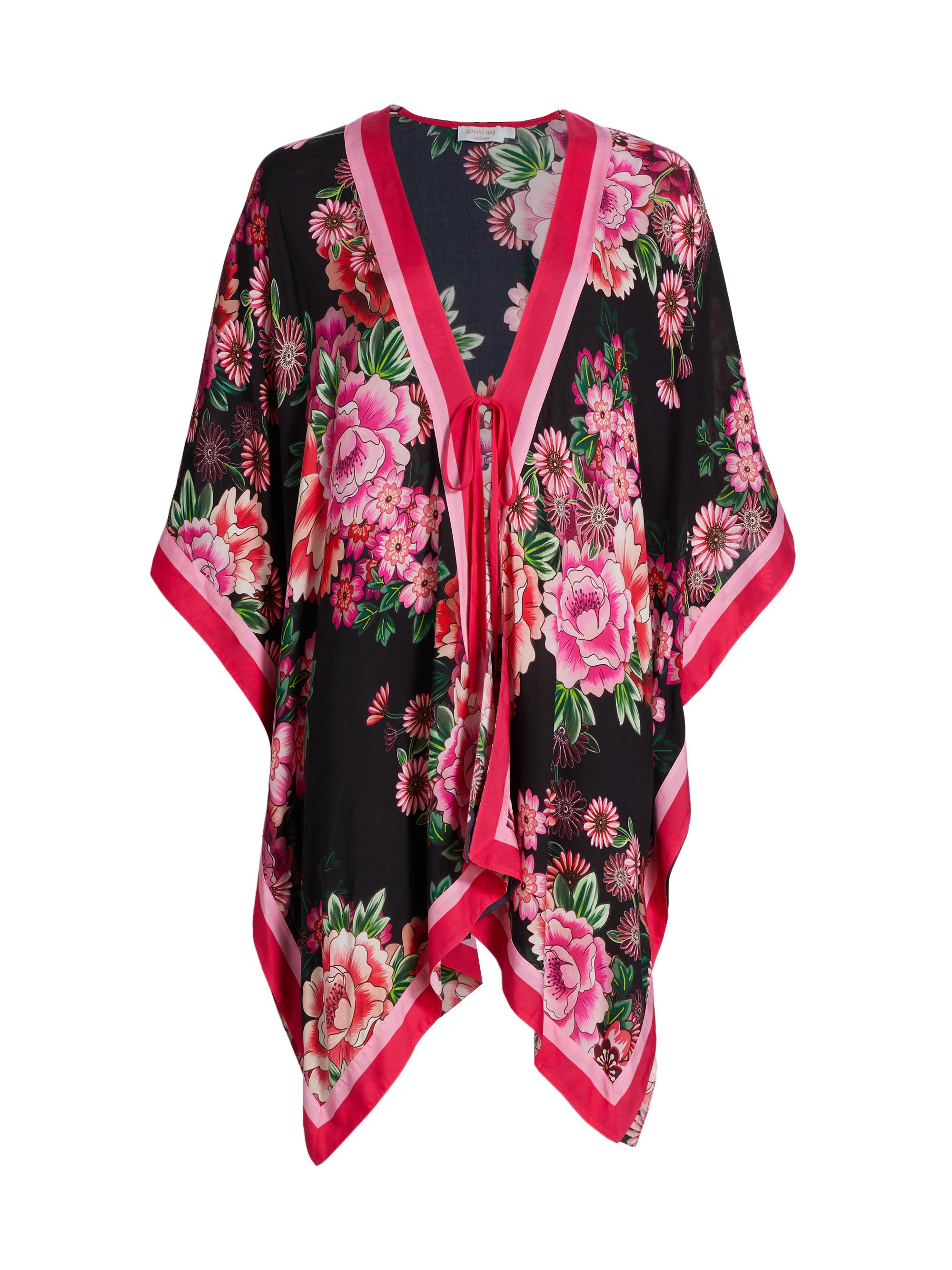 Johnny Was Women's Blum Short Robe - Blum