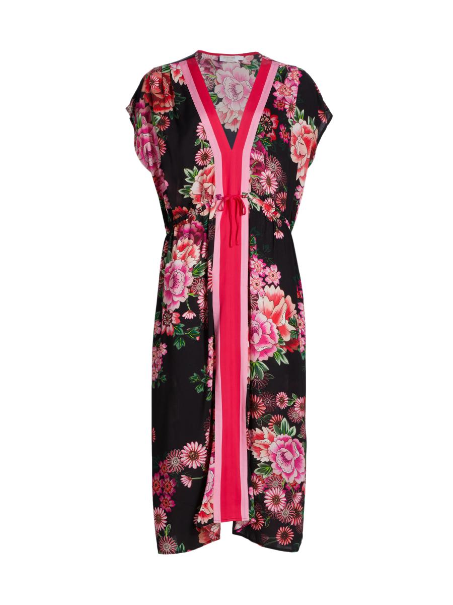 Johnny Was Blum V-Neck Kaftan Dress | Saks Fifth Avenue