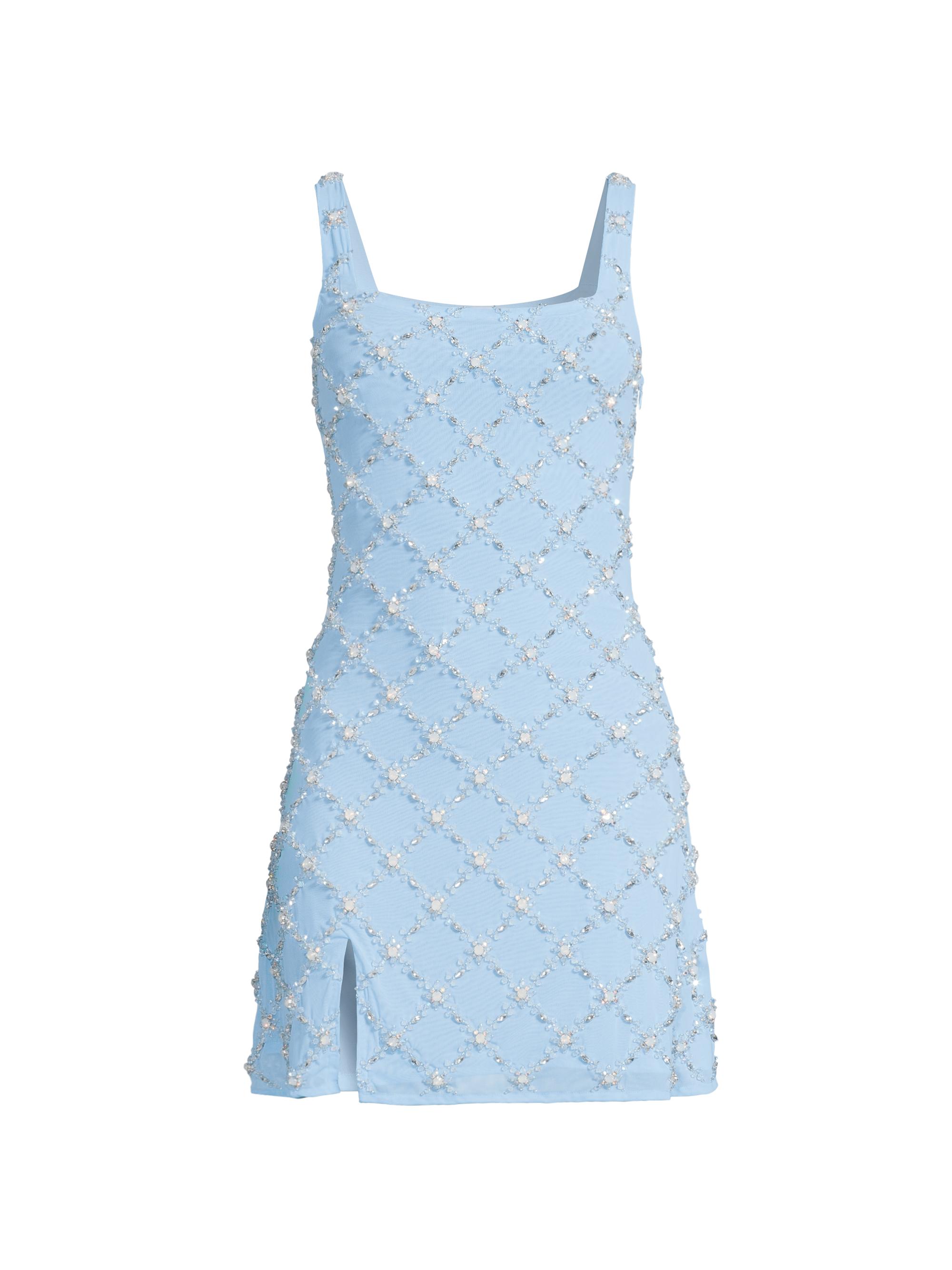 Oceanus Women's Deia Embellished Minidress - Blue