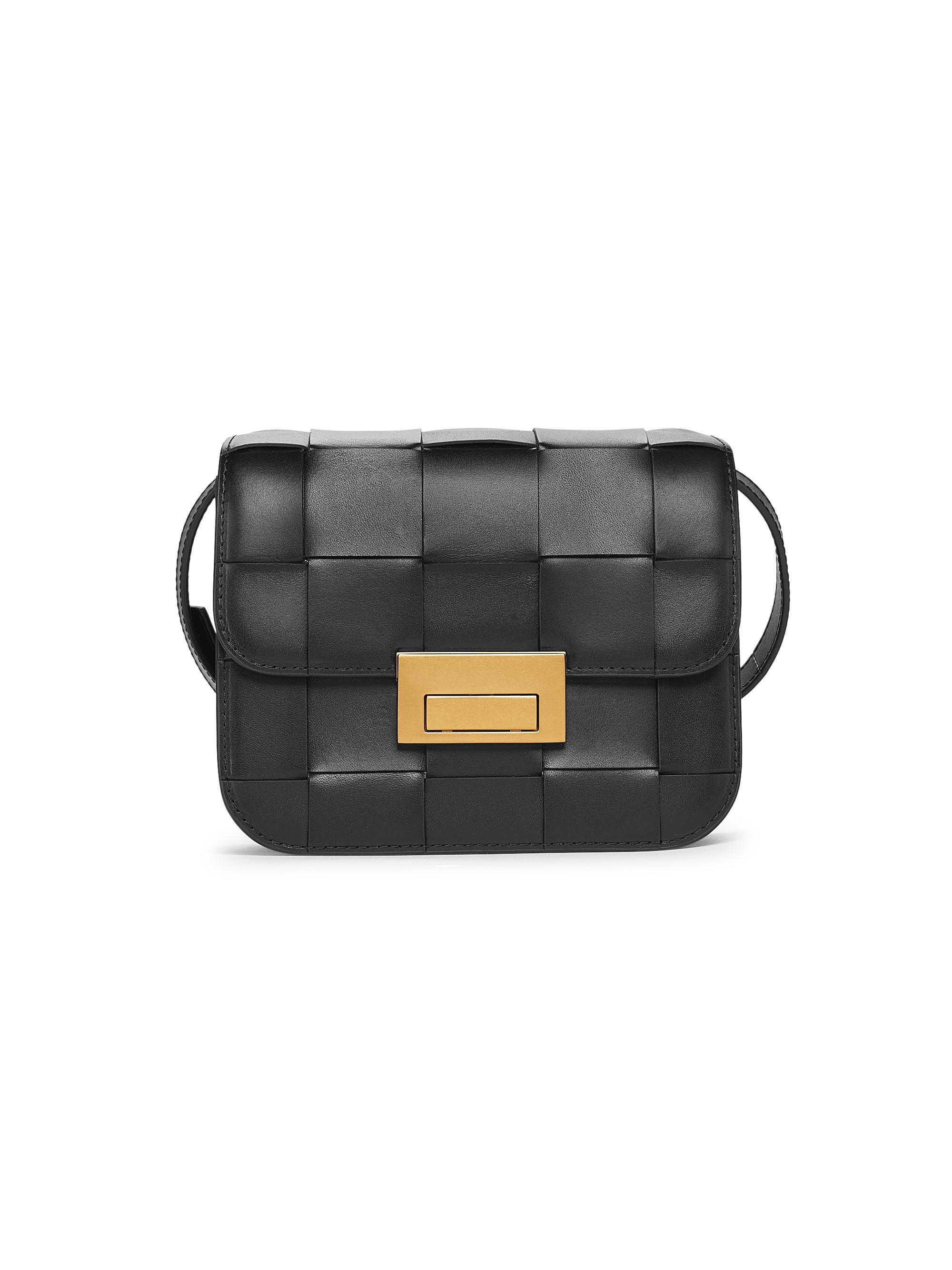 Loeffler Randall Women's Desi Leather Crossbody Bag - Black