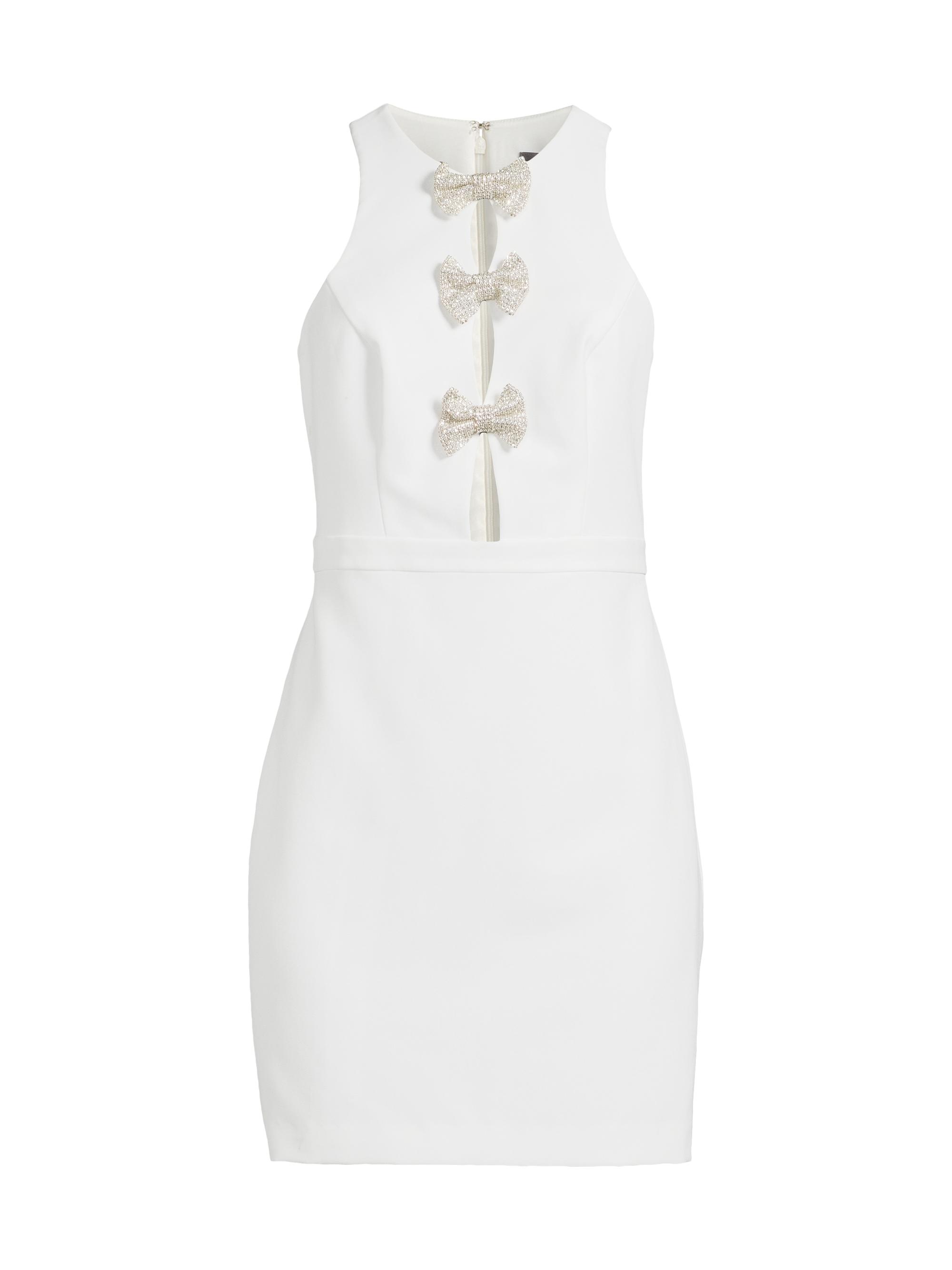 Liv Foster Women's Crystal-Embellished Bow Cut-Out Minidress -