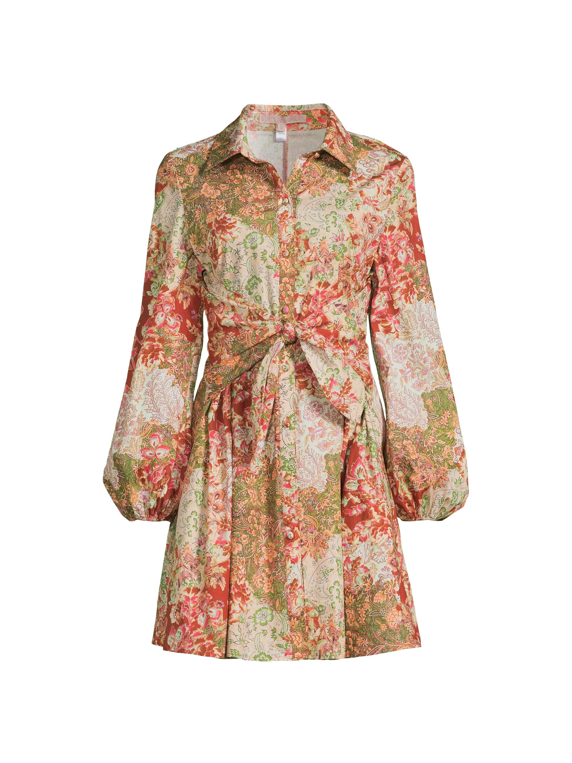 Hutch Women's Betty Floral Minidress - Copper Ornate Bohemian