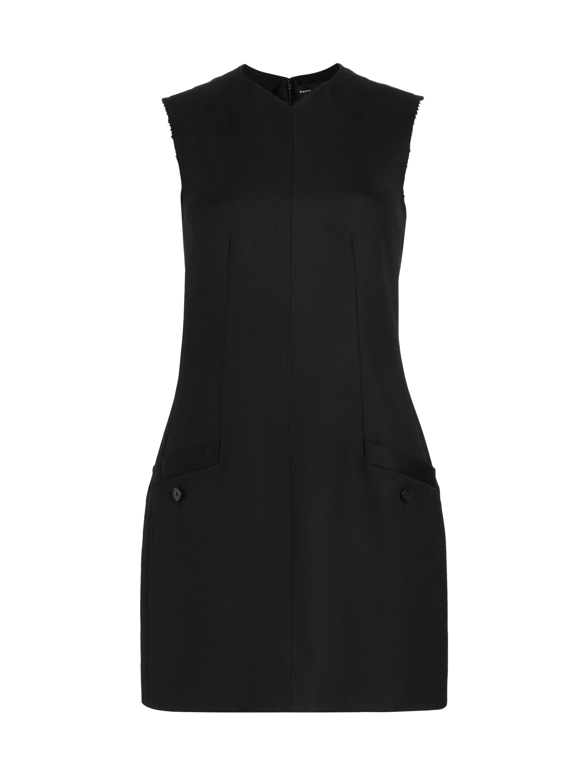Proenza Schouler Women's Skyler Wool Twill Sheath Dress - Black