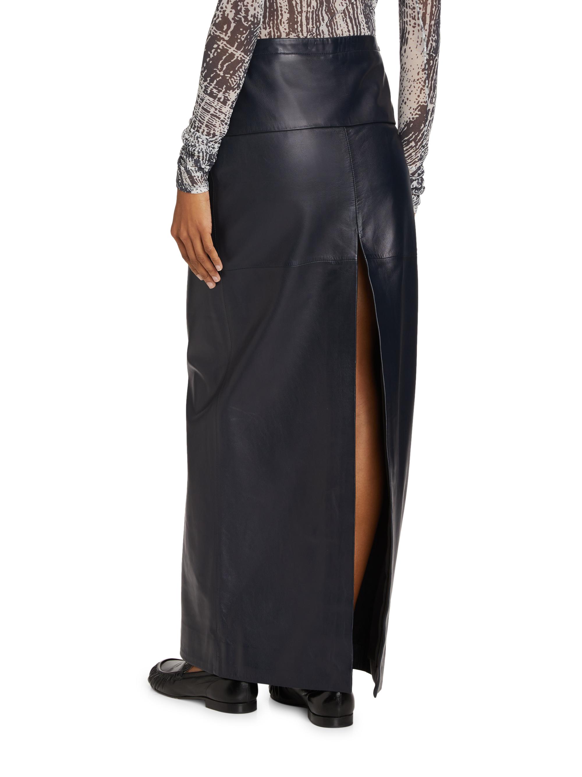 Jupe Maxi Laine Twill Proenza Schouler Adriana Noir Taille 12 - Neuf Avec étiquettes