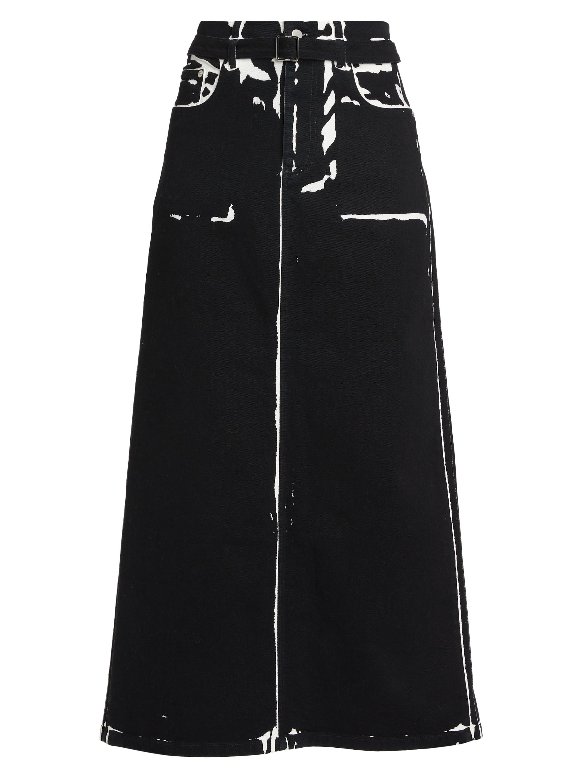 Proenza Schouler Calder Printed Denim Maxi Skirt | Saks Fifth Avenue