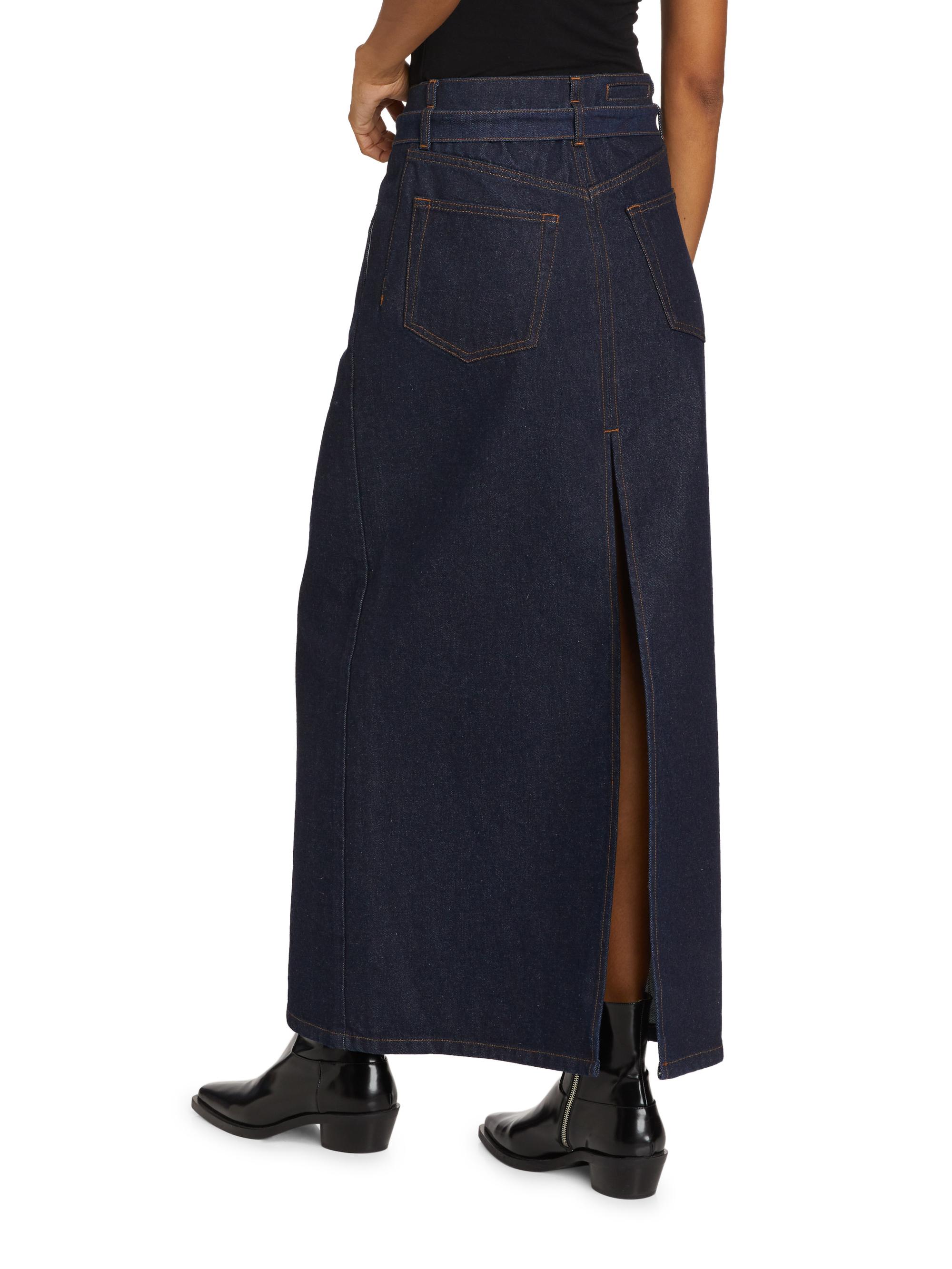 Proenza Schouler Calder Stretch Denim Maxi Skirt | Saks Fifth Avenue