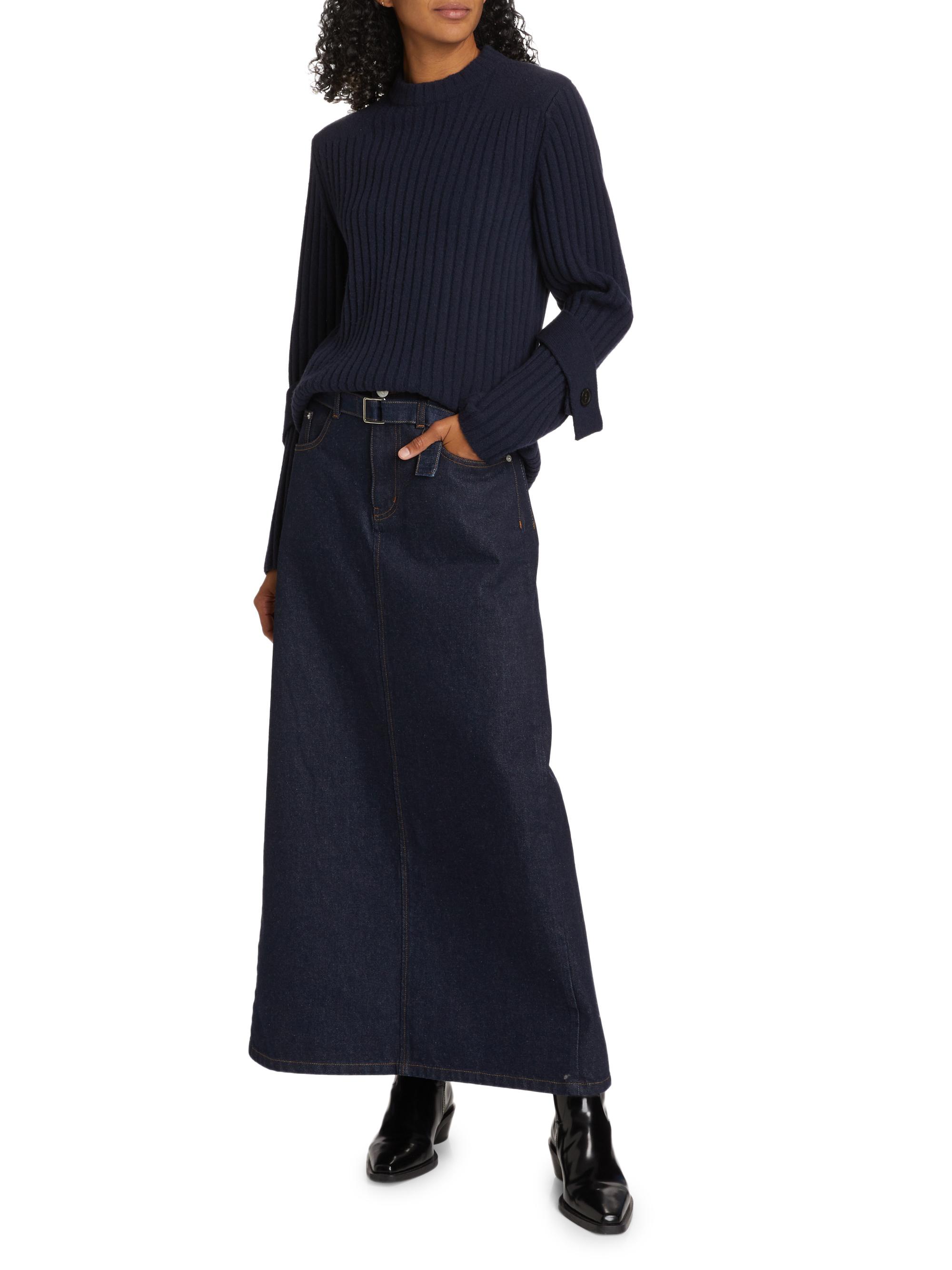 Proenza Schouler Calder Stretch Denim Maxi Skirt | Saks Fifth Avenue