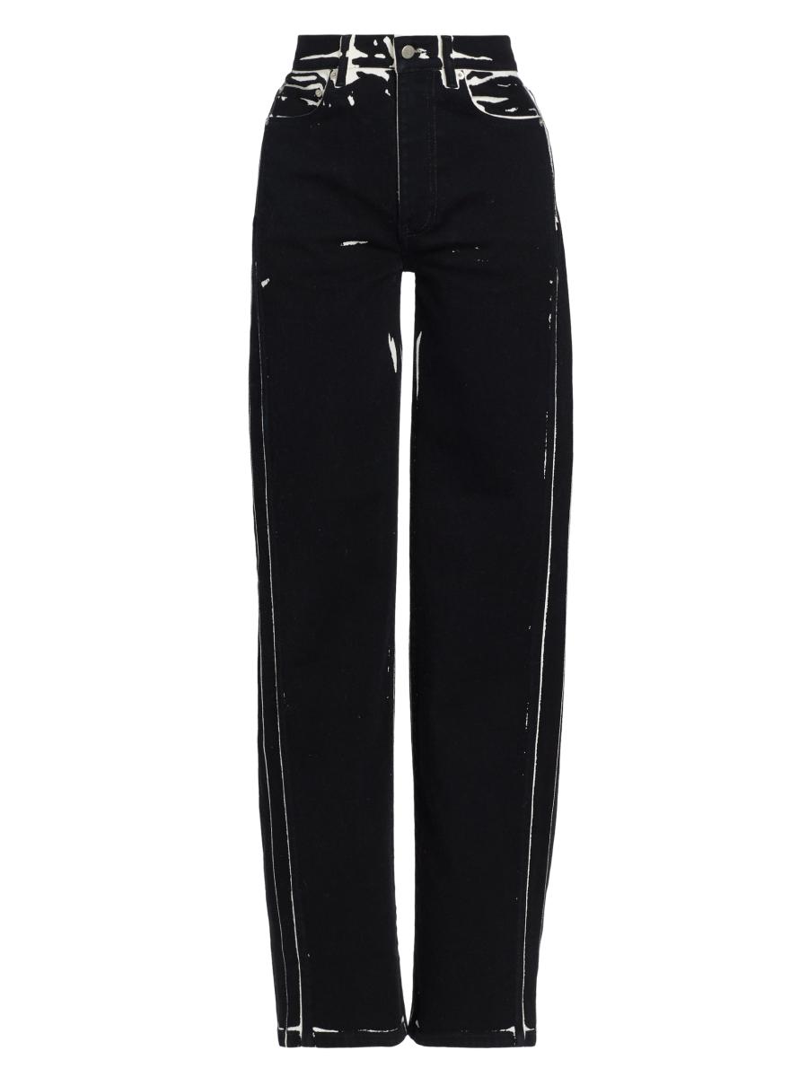 Proenza Schouler Ryman Printed Mid-Rise Straight-Leg Jeans