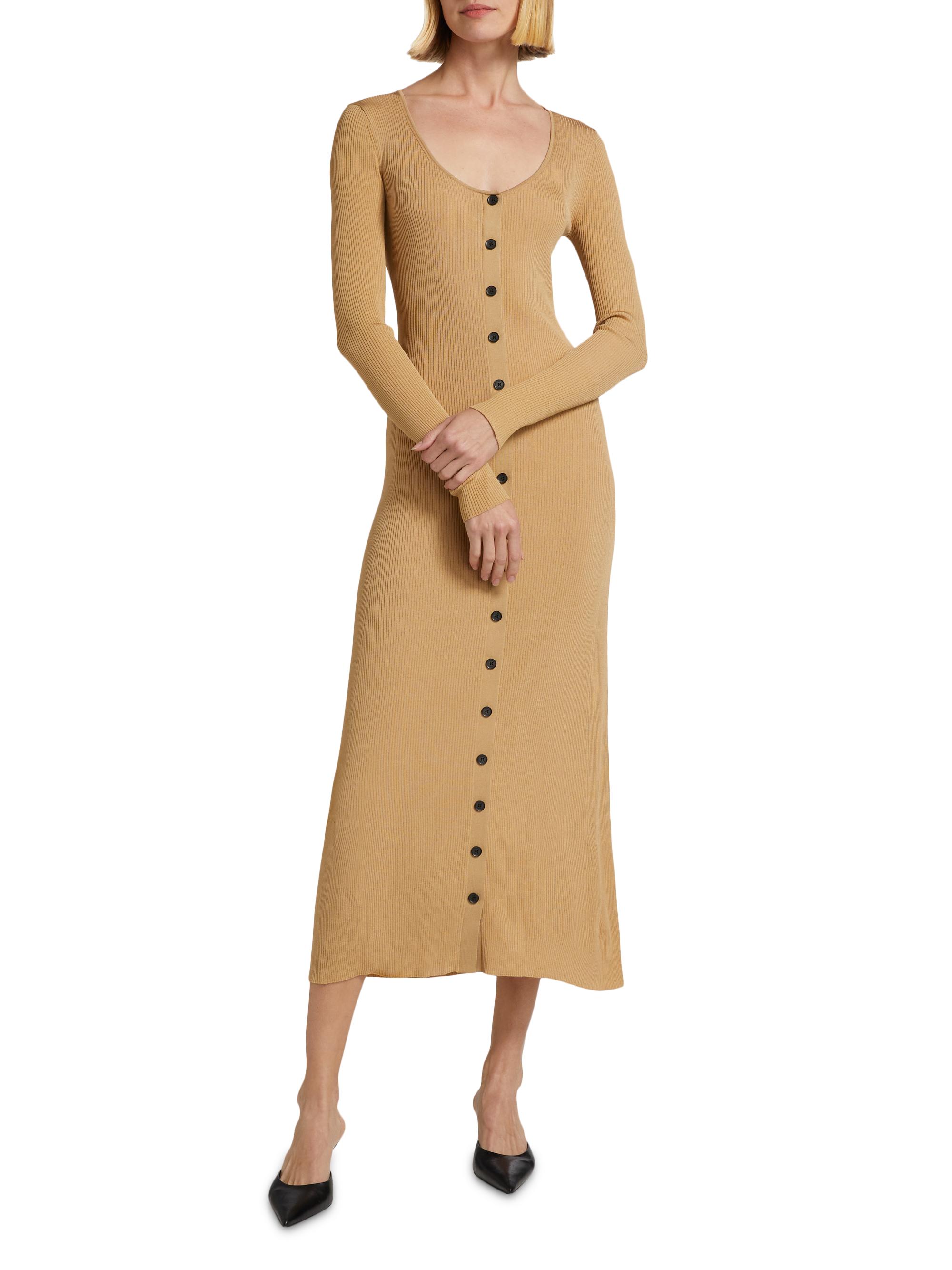 knee length dresses for ladies Adrianna Papell Floral Metallic Square Neck Long Sleeve Knit Midi Dress, Womens, 12, Navy/Gold