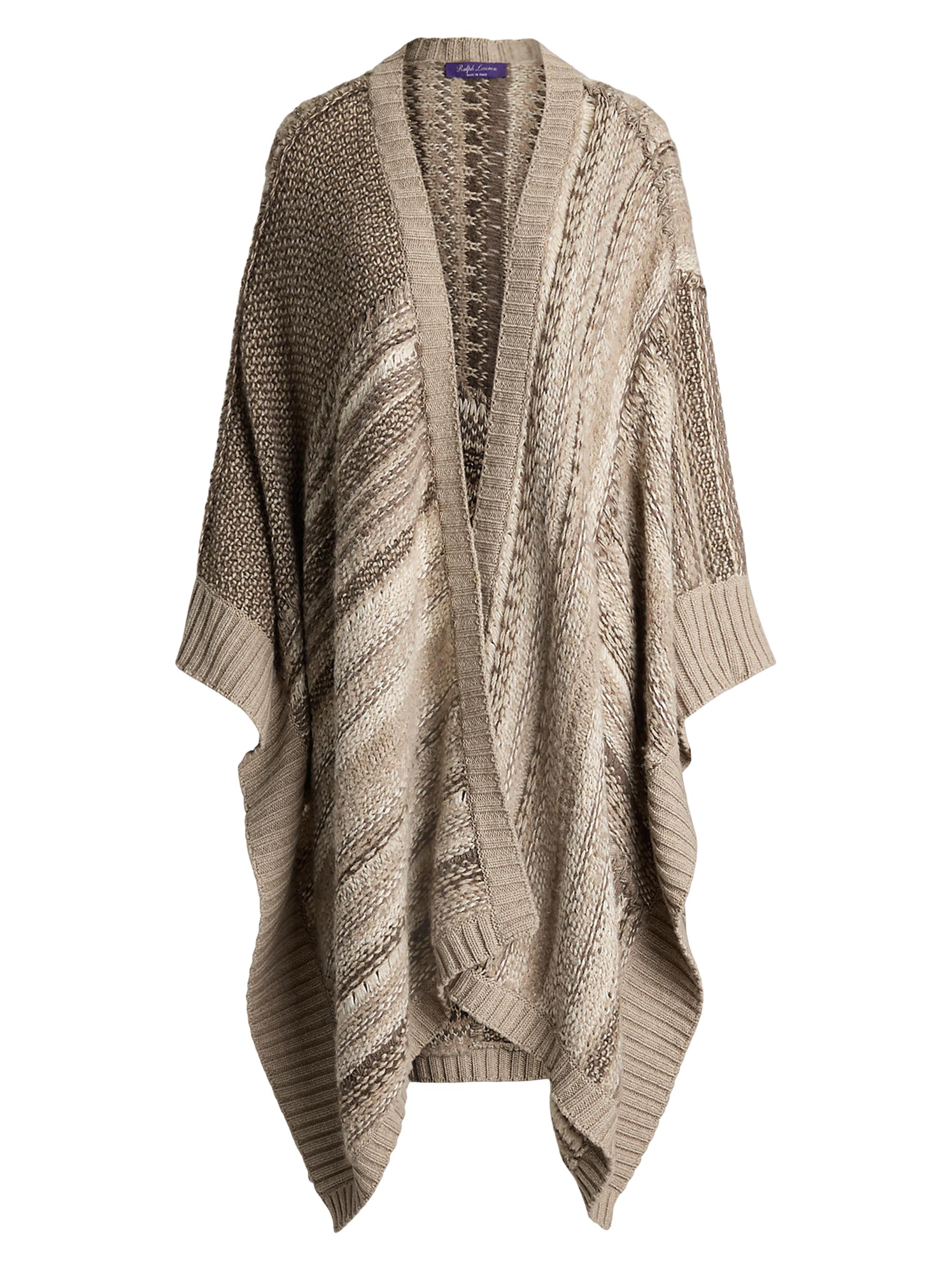 Ralph Lauren Collection Women's Textured Cashmere-Wool Drape Cardigan - Mineral Multi
