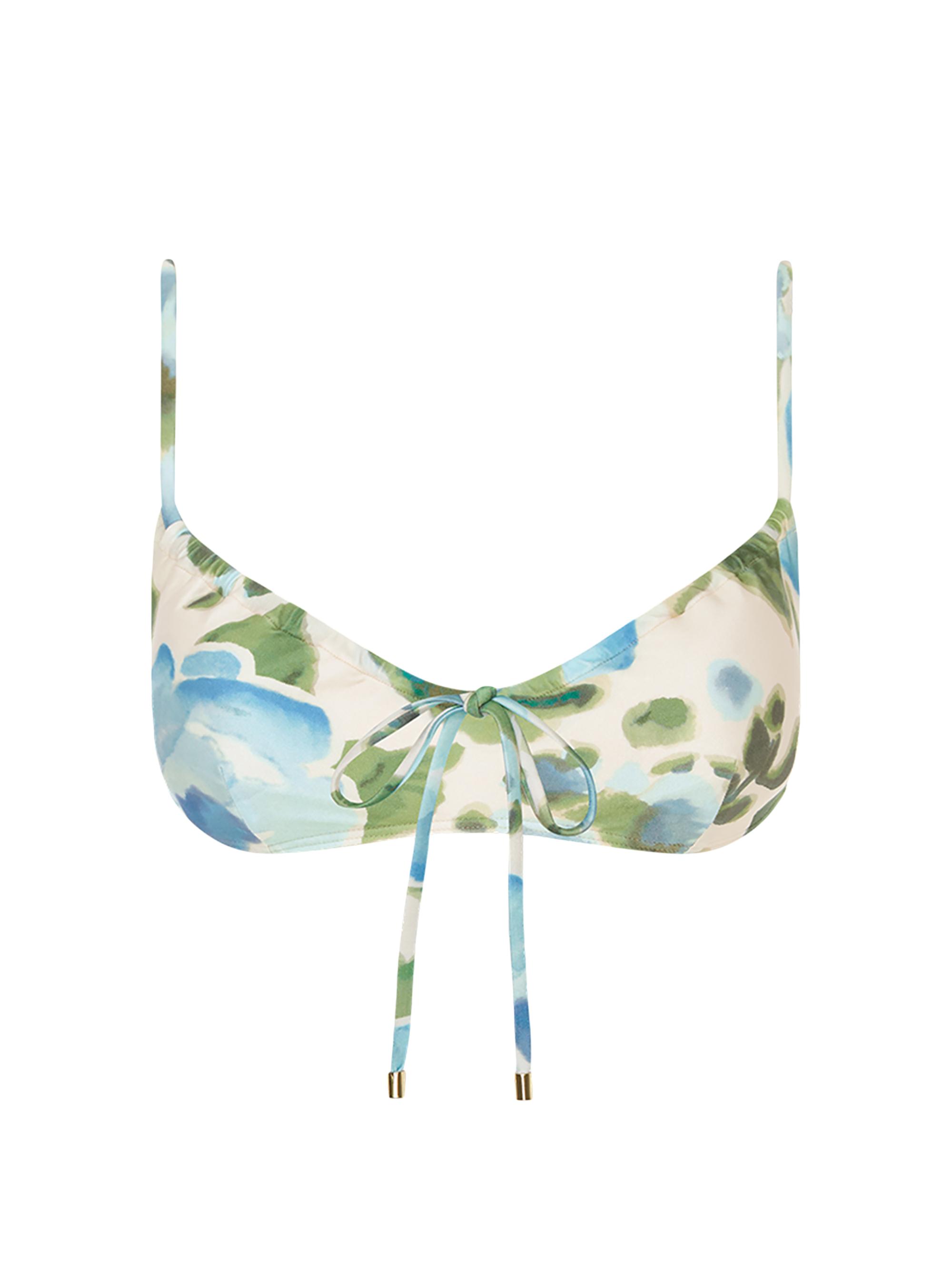 Floral Mid High-Cut Bikini Bottom