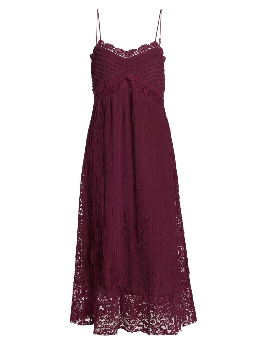 Farm Rio Lace Sleeveless Midi-Dress | Saks Fifth Avenue