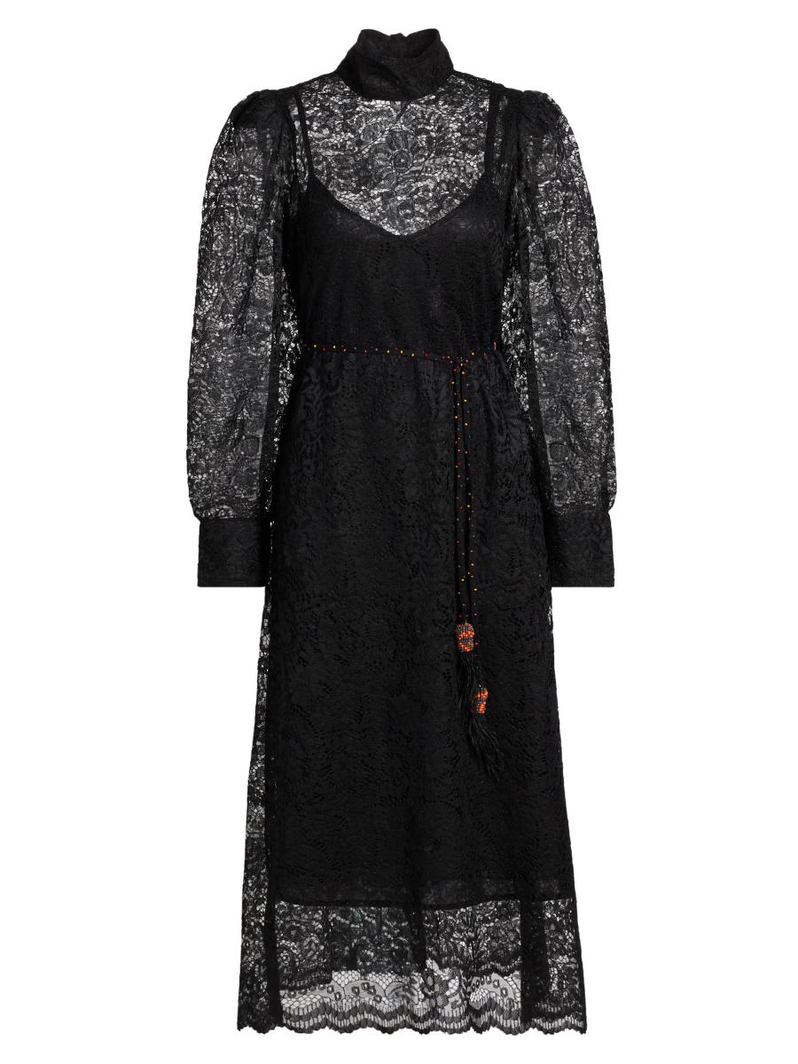 ワンピース FARM RIO Sangallo lace midi dress Farm Rio Lace Tie-Waist Midi-Dress | Saks Fifth Avenue