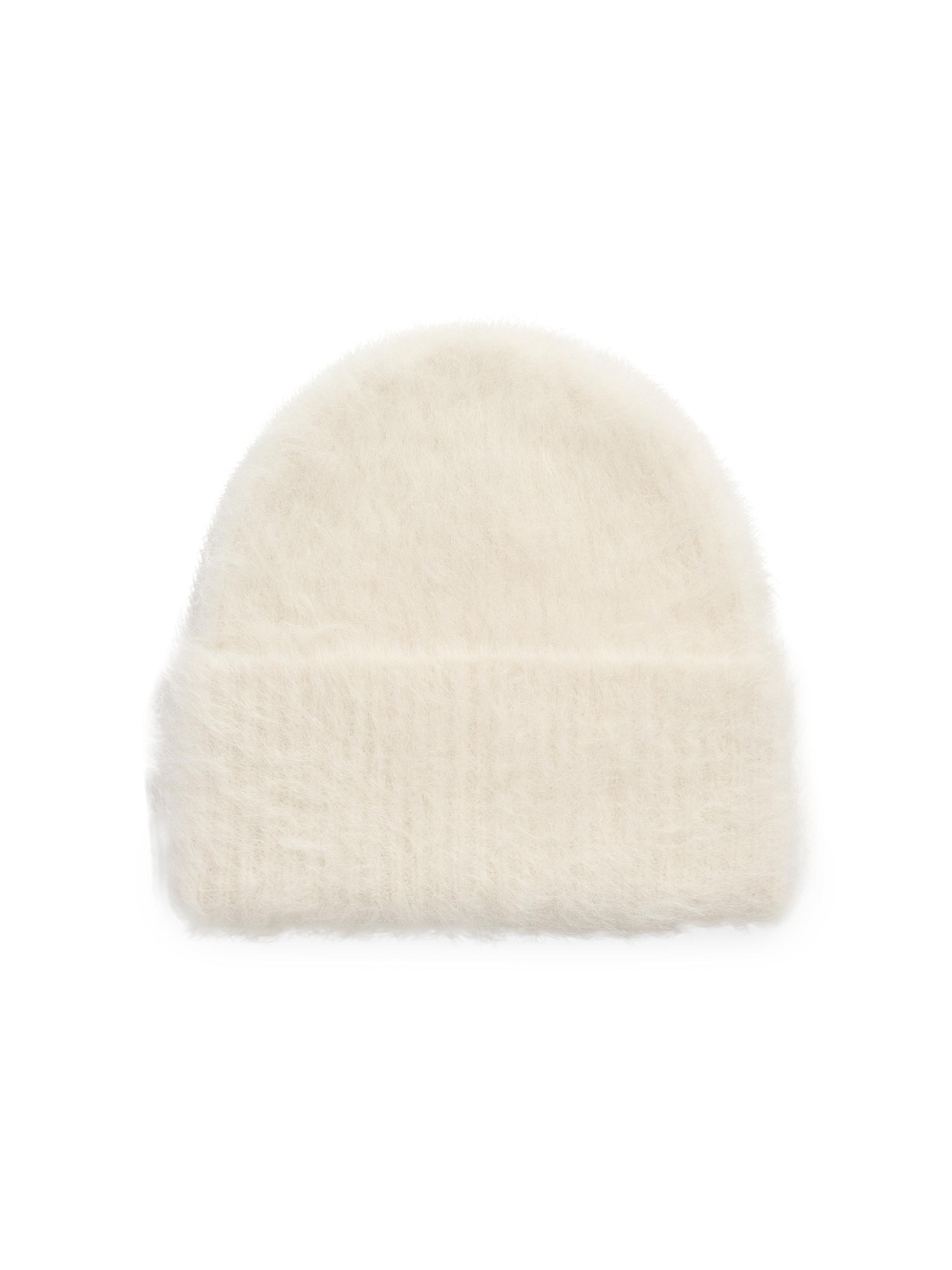 Toteme Women's Alpaca Rib-Knit Beanie - Milk